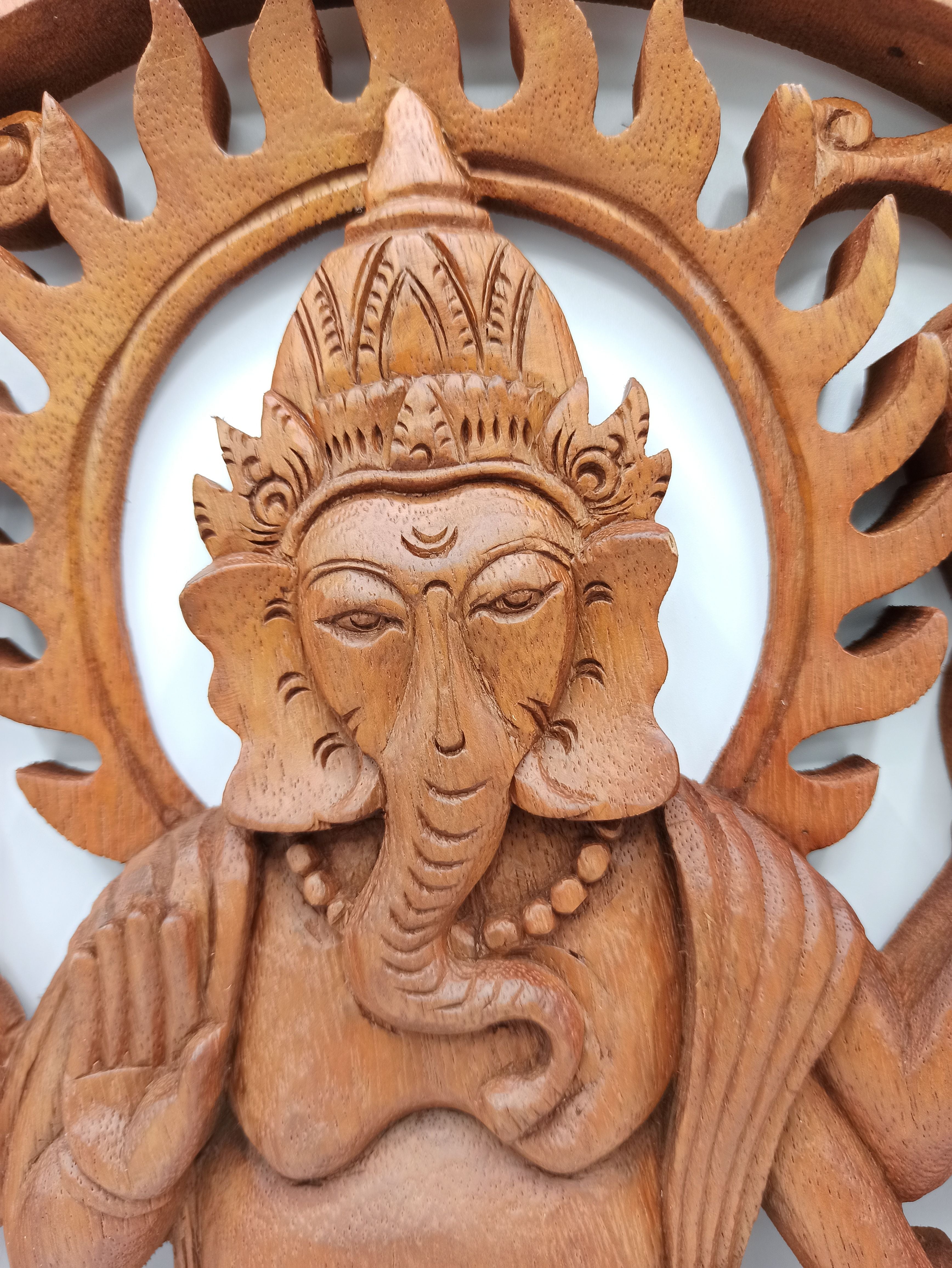 Painel de Madeira Ganesh