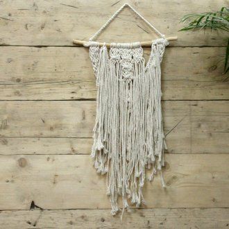 Tapeçaria de Macramé Bênção de Casamento