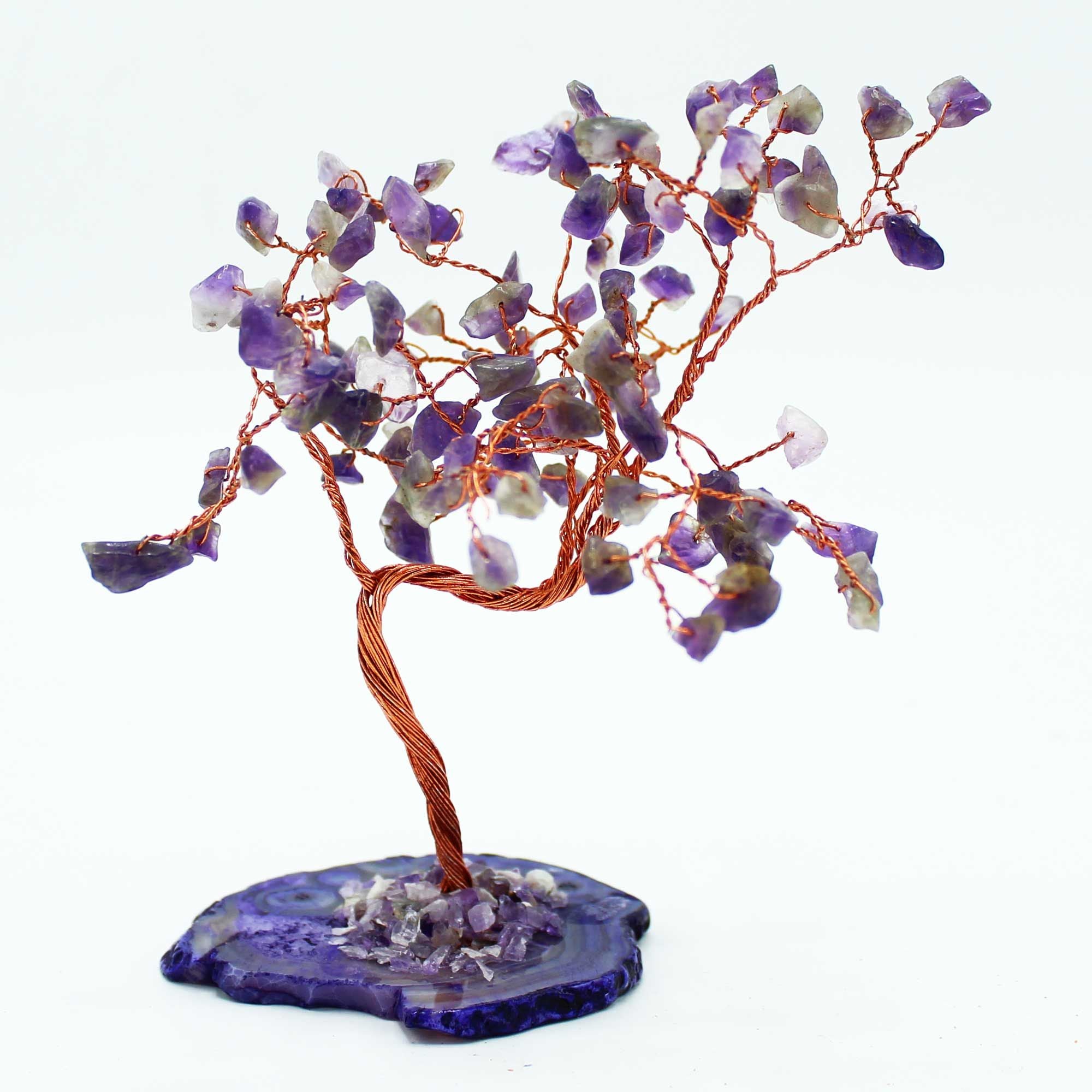 Large Natural Stone Tree Amethyst Natural Agate Base (100 Stones)