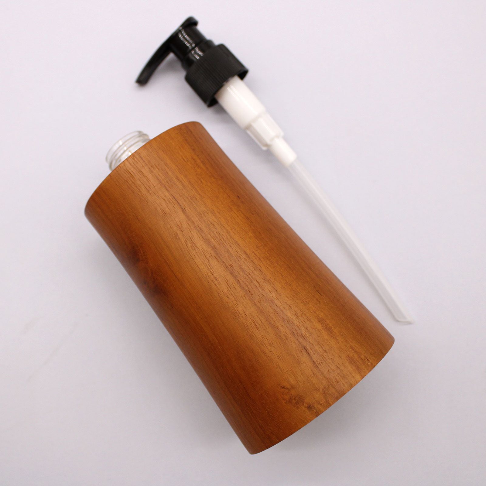 Dispensador de Sabonete em Madeira de Teca Natural - Afunilado