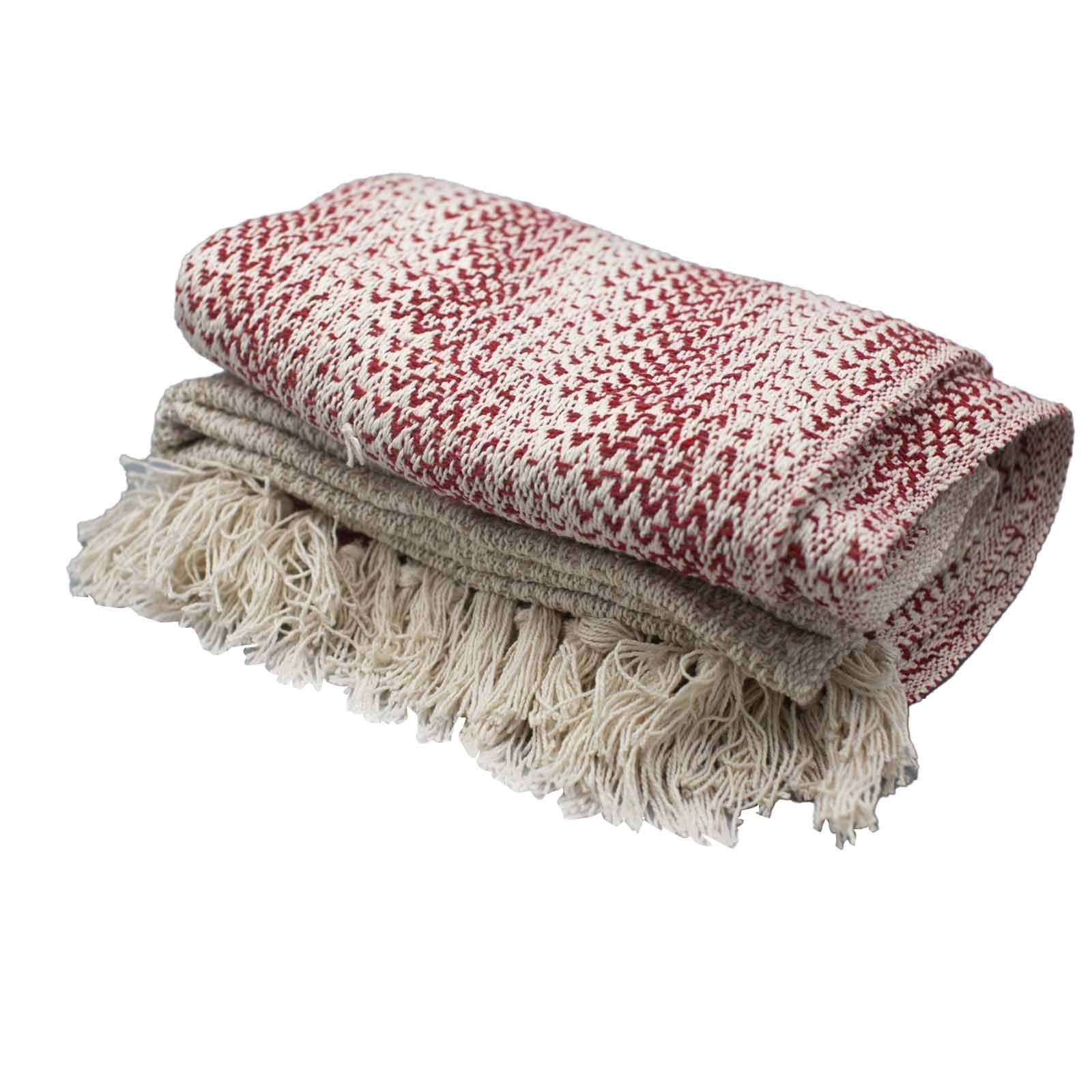 Manta Boho Conforto Ruby Bicolor