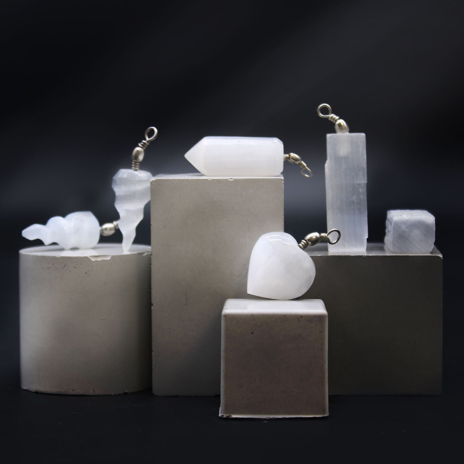 Pendente Coração de Selenite