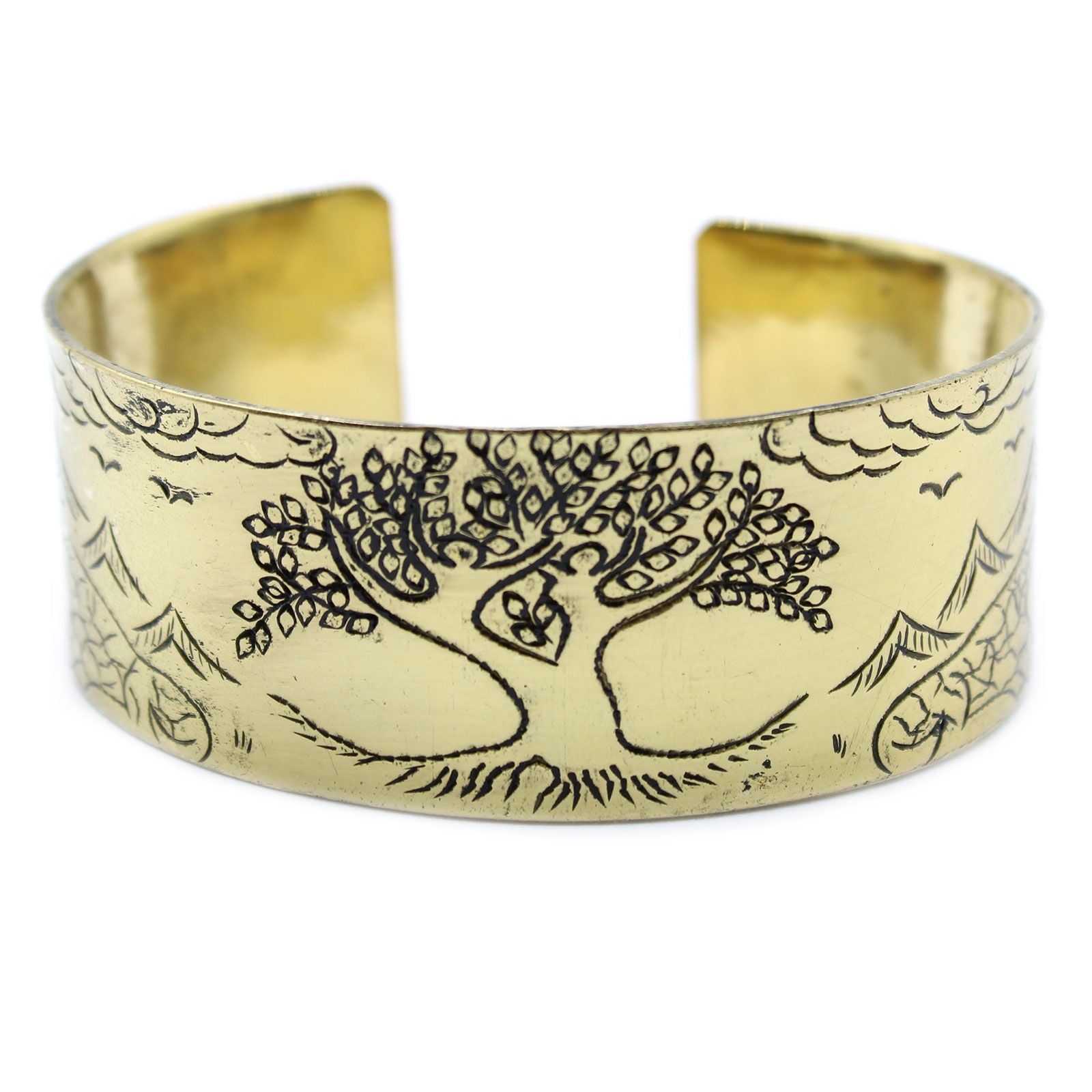 Pulsera Mantra Tibetano de Latón – Árbol de la Vida