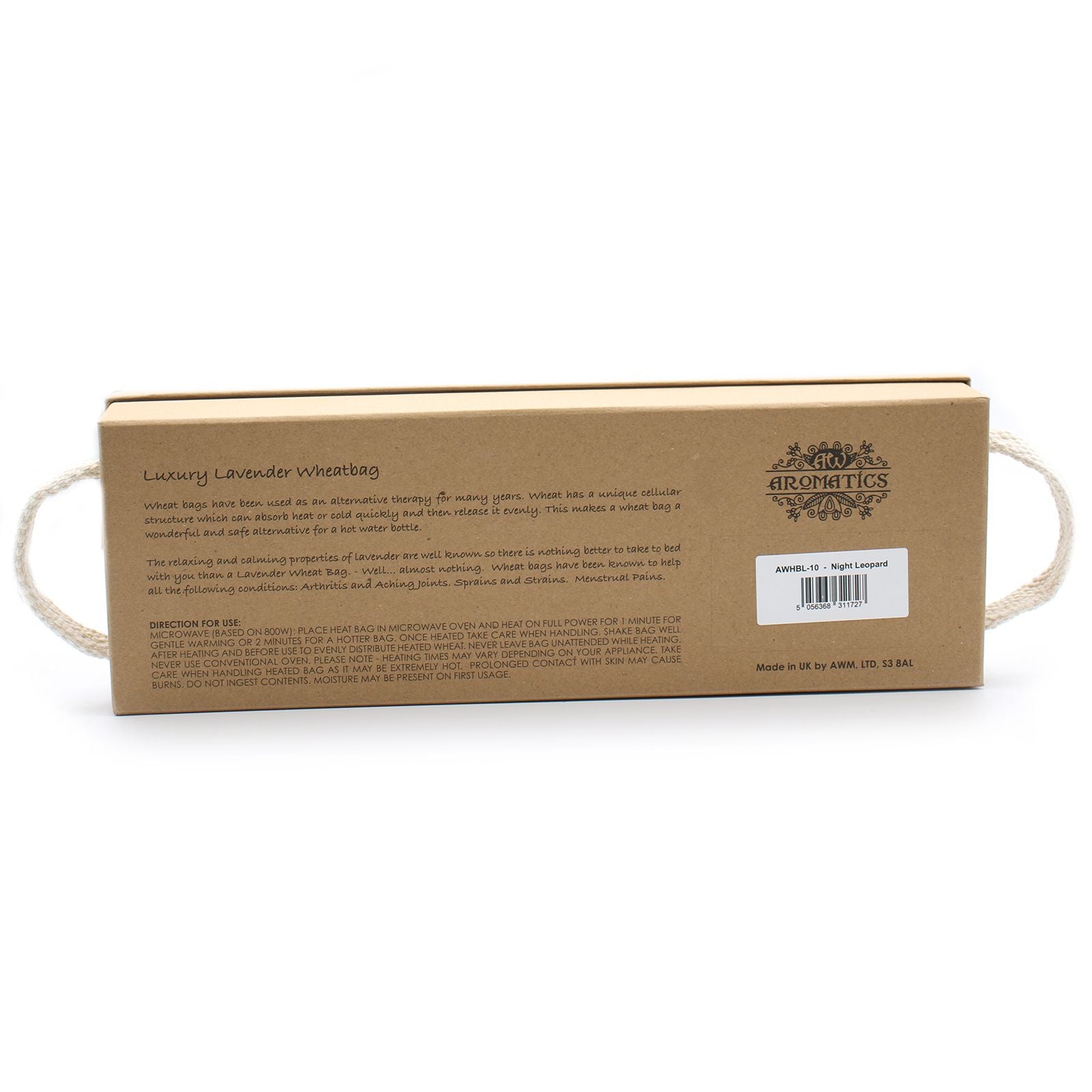 Bolsa de Trigo de Lavanda Premium em Caixa de Presente – Leopardo Noturno