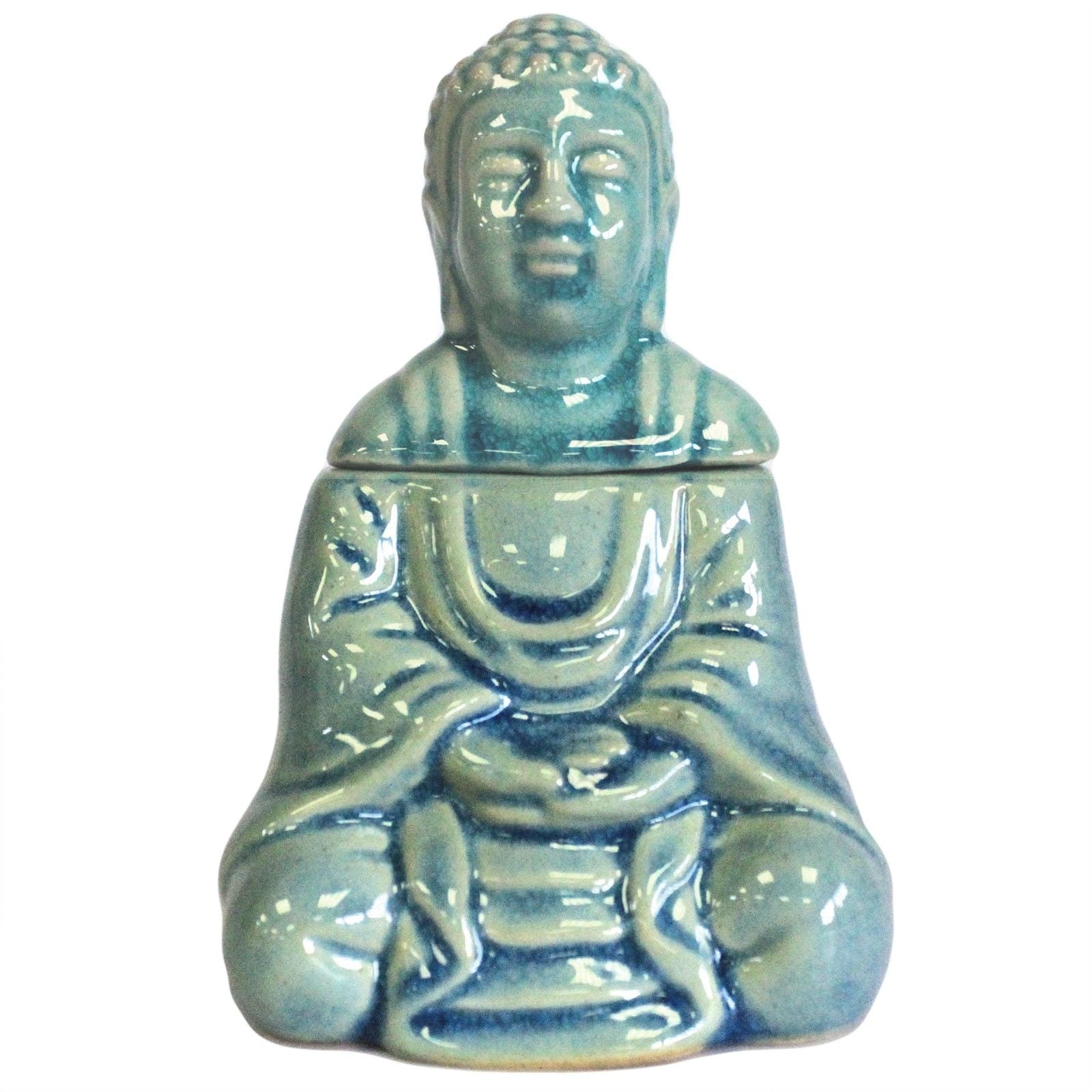 Queimador de Óleo Buda Sentado – Azul