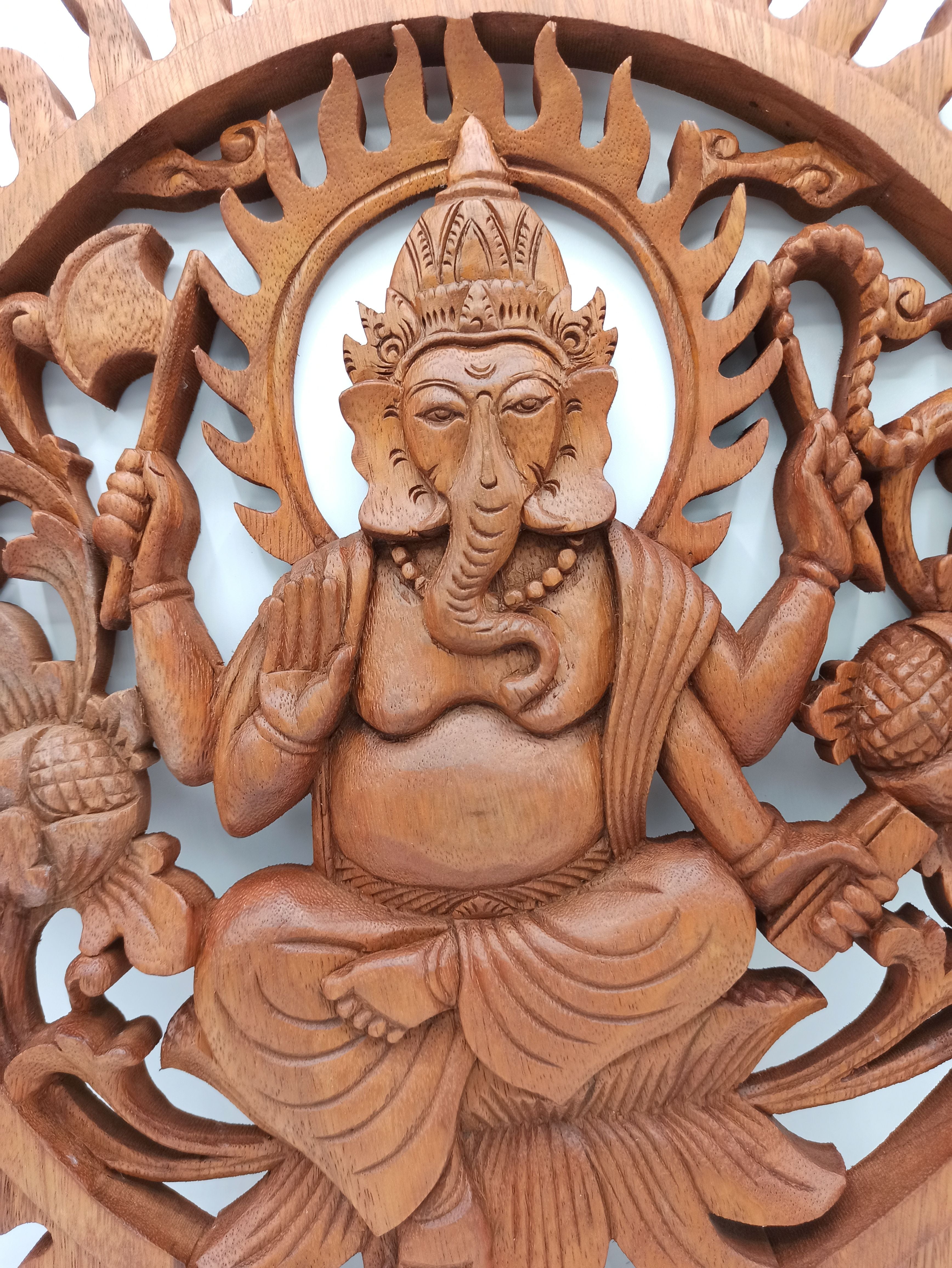 Painel de Madeira Ganesh
