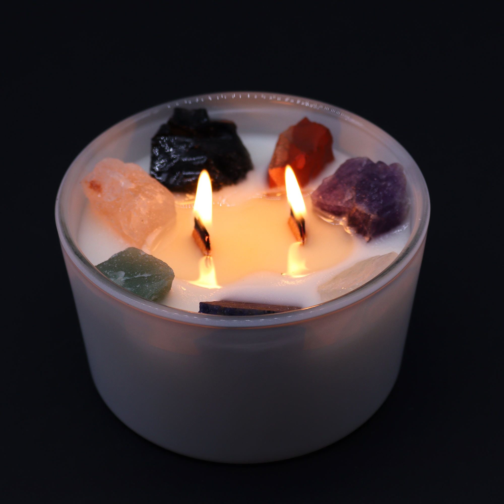 Vela de Cristal Chakra Sete Chakras