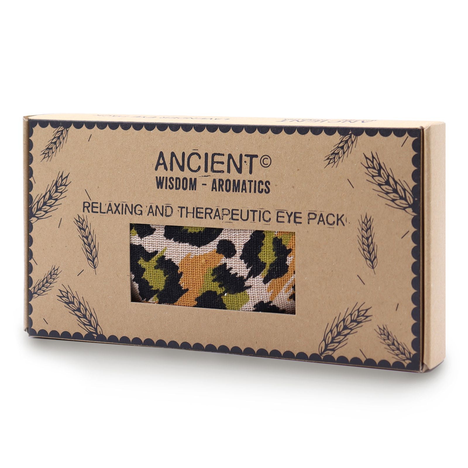 Almofada de Olhos de Trigo com Lavanda em Caixa de Presente - Leopardo Noturno