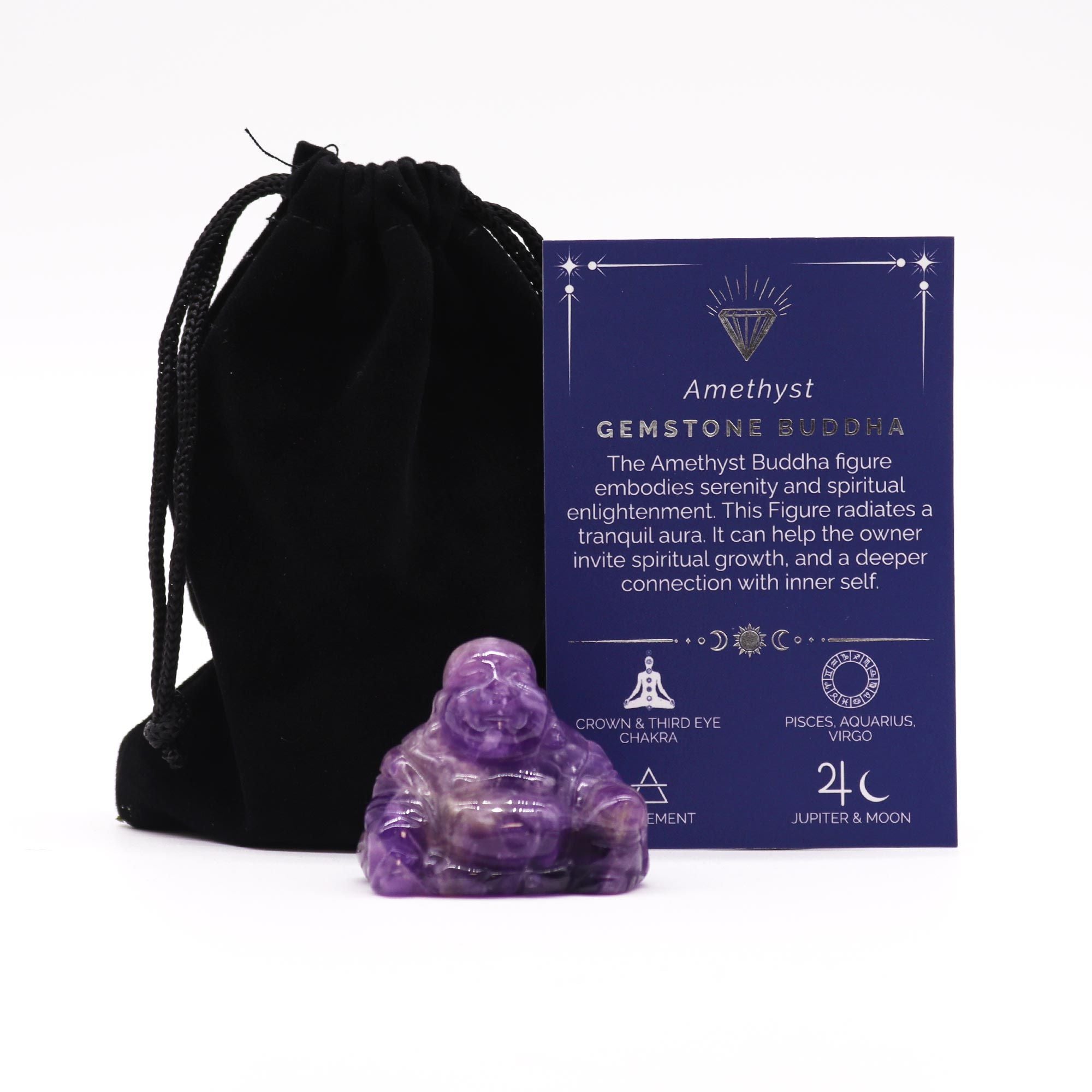 Buda Pequeno em Pedra Natural Ametista (35x40x23mm)