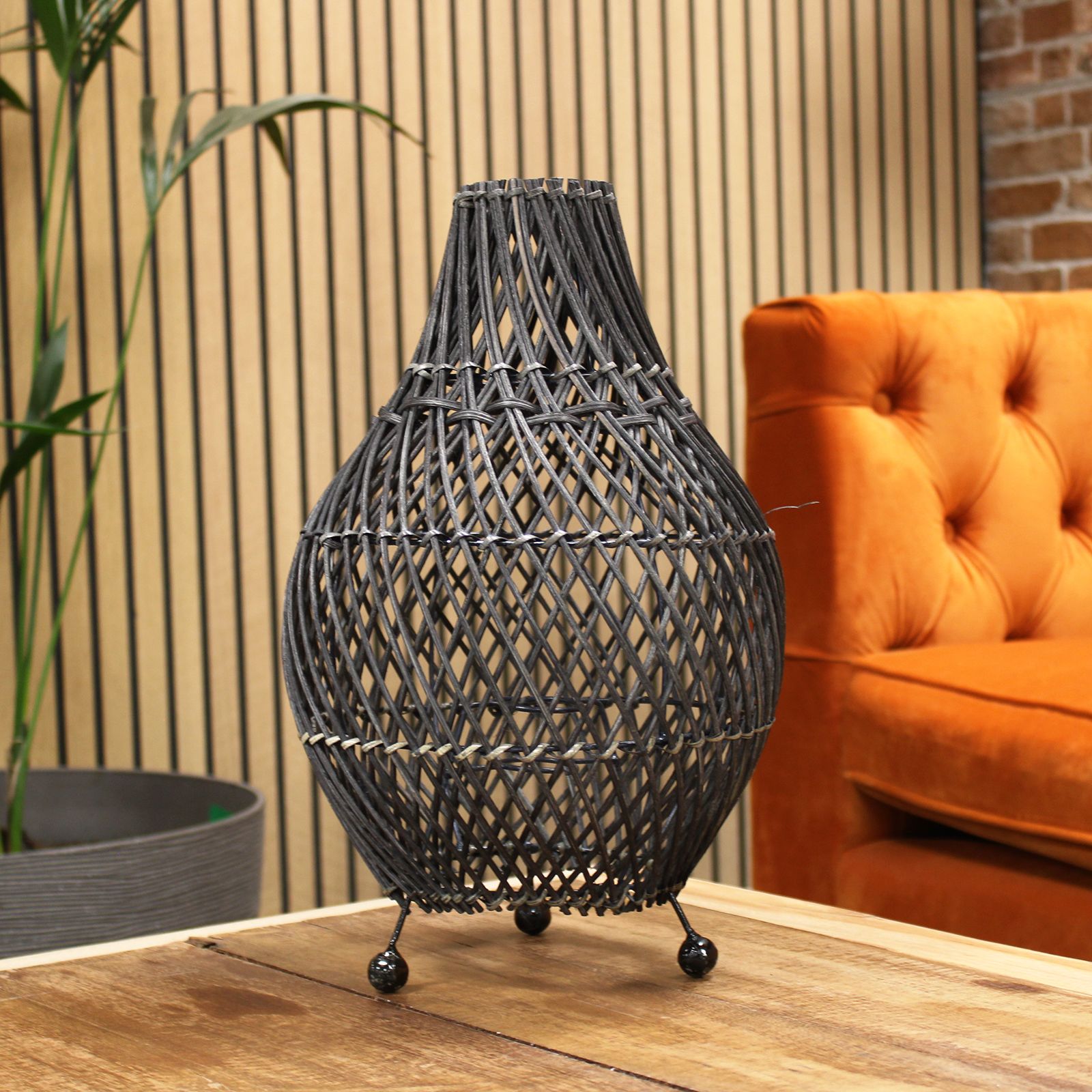 Rattan Table Lamp – Natural