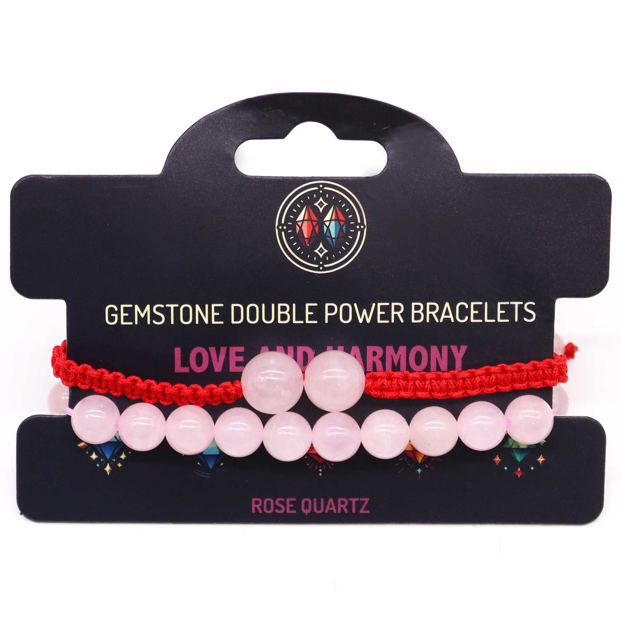 Pulseras Doble Poder – Cuarzo Rosa