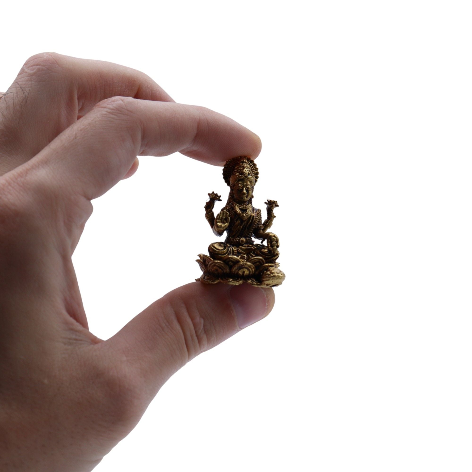 Deuses em Miniatura em Latão – Laxmi (22 g)