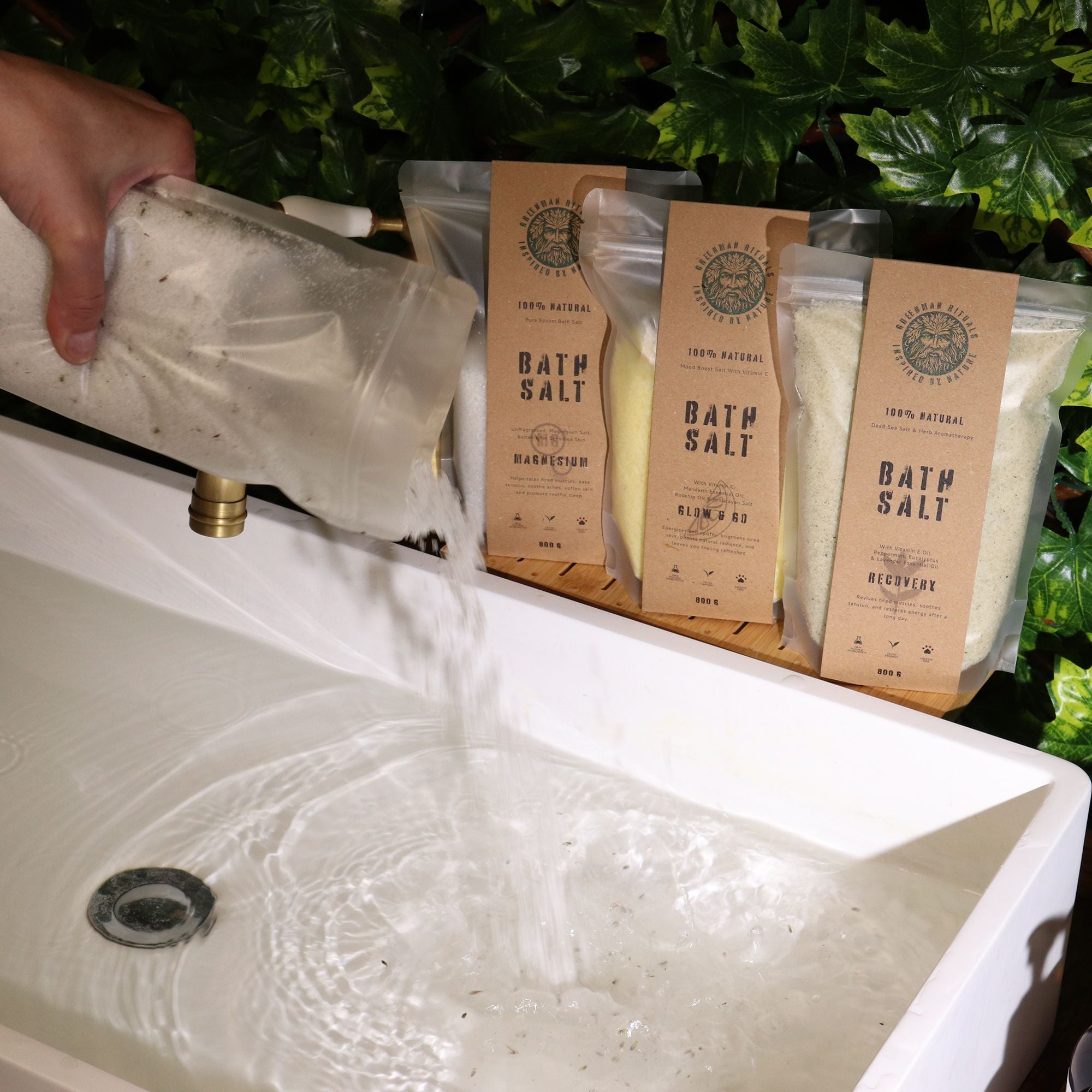 Greenman Rituals Sais de Banho de Epsom com Aromaterapia de Lavanda - Dormir Bem