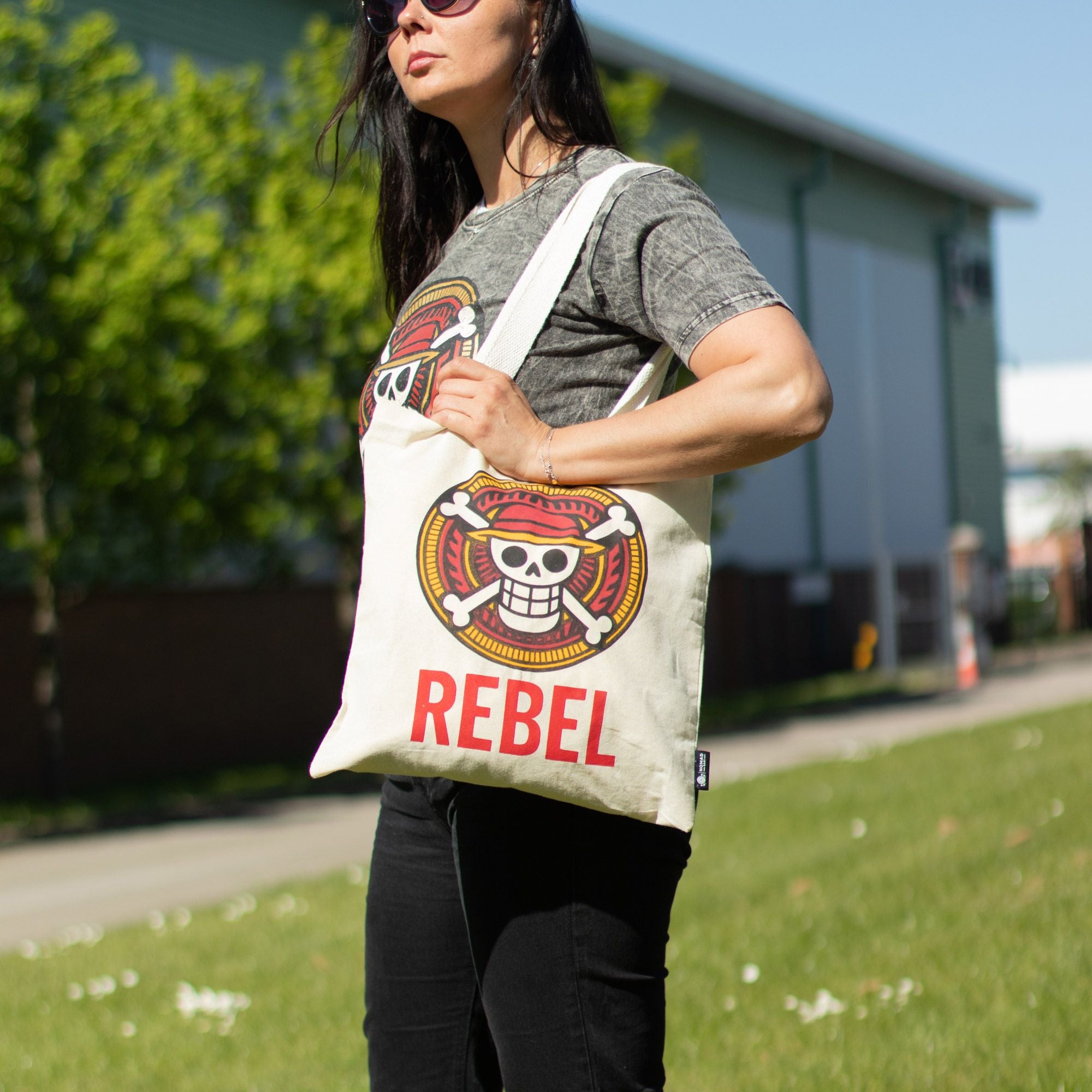 Iconic Basic Nomad Sari Tote Bag - REBEL - Natural 4oz