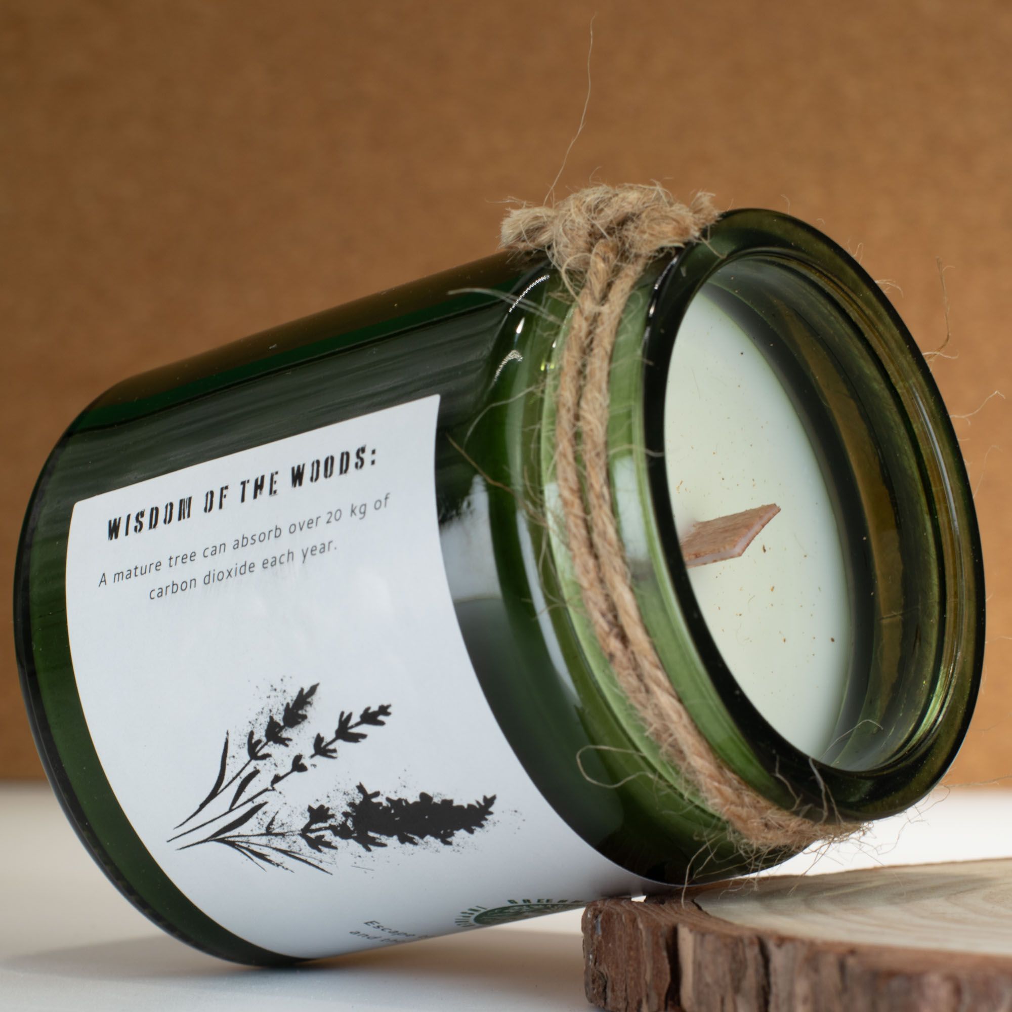 Vela de Soja Greenman Woodwick Lavanda Silvestre