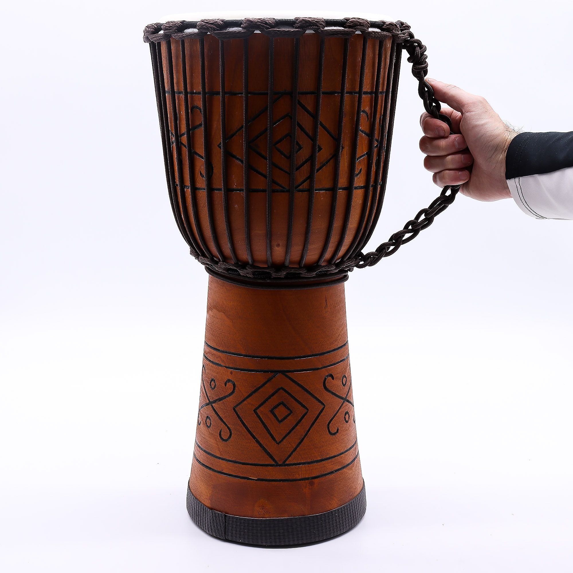 Tambor Djembé Profissional Grande - Som da Alma (Grave) - 50 cm