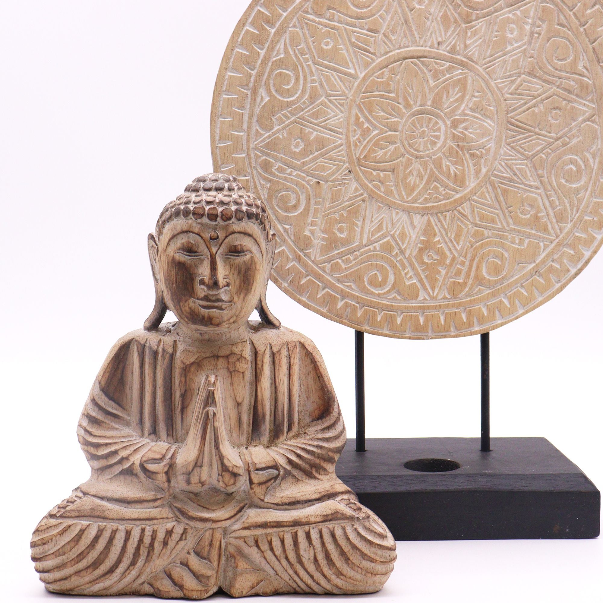 Conjunto Feng Shui Buda Mandala Clásica Natural