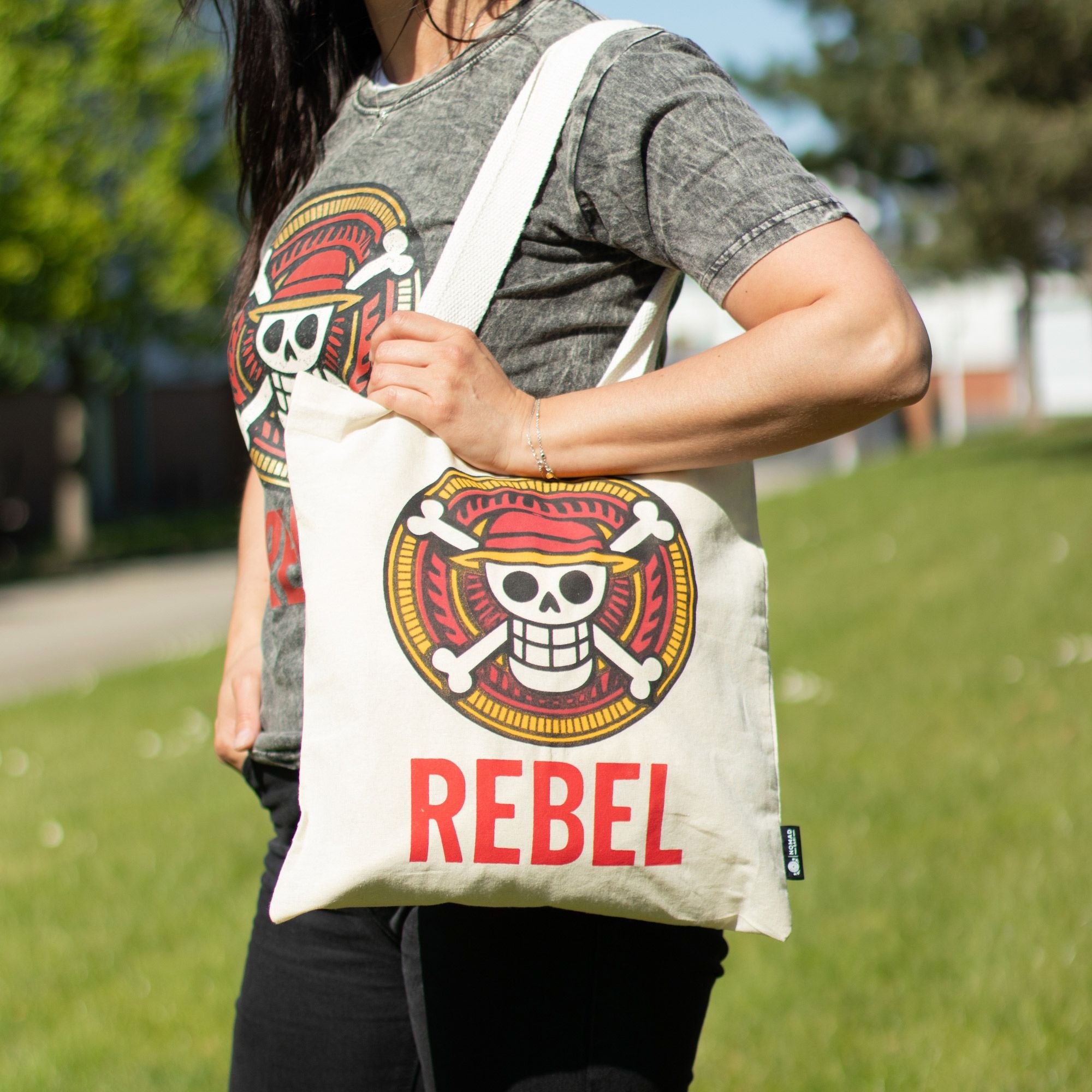 Iconic Basic Nomad Sari Tote Bag - REBEL - Natural 4oz