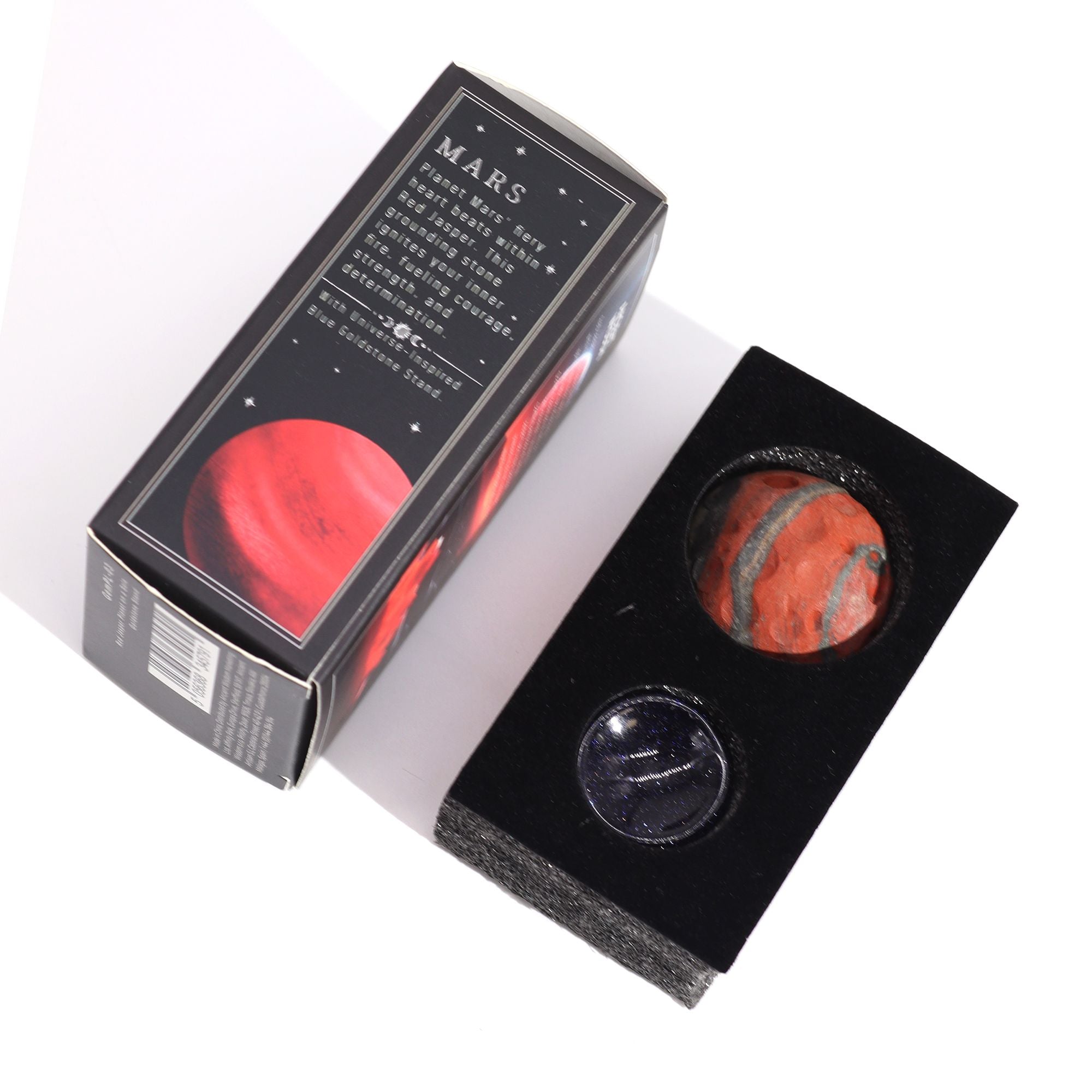 Red Jasper Planet with Solar Stand Mars (40mm)