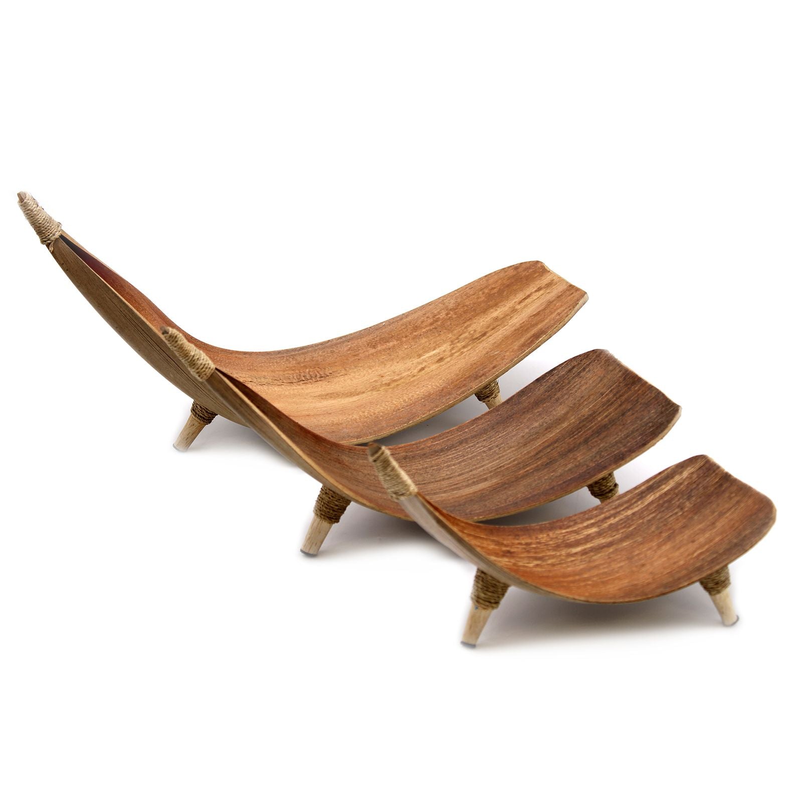 Set of coconut leaf fruit bowls – Natural