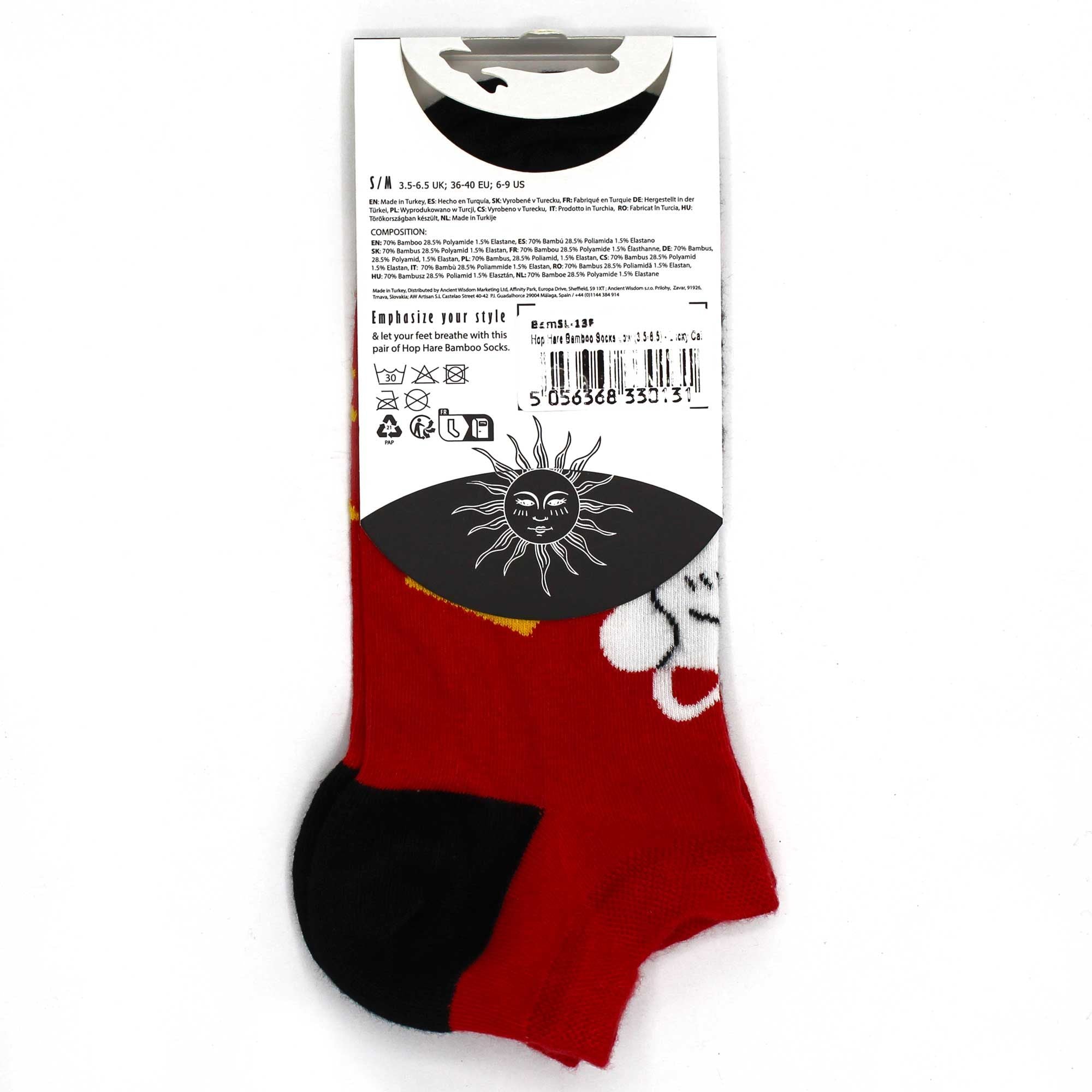 Soquetes de bambu Hop Hare S/M 36-40 - Gato da Sorte