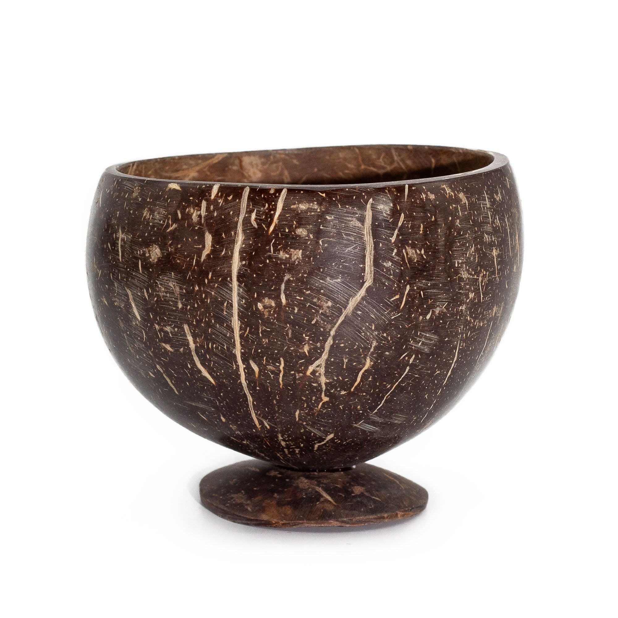 Taça Pequena em Coco Natural com Suporte