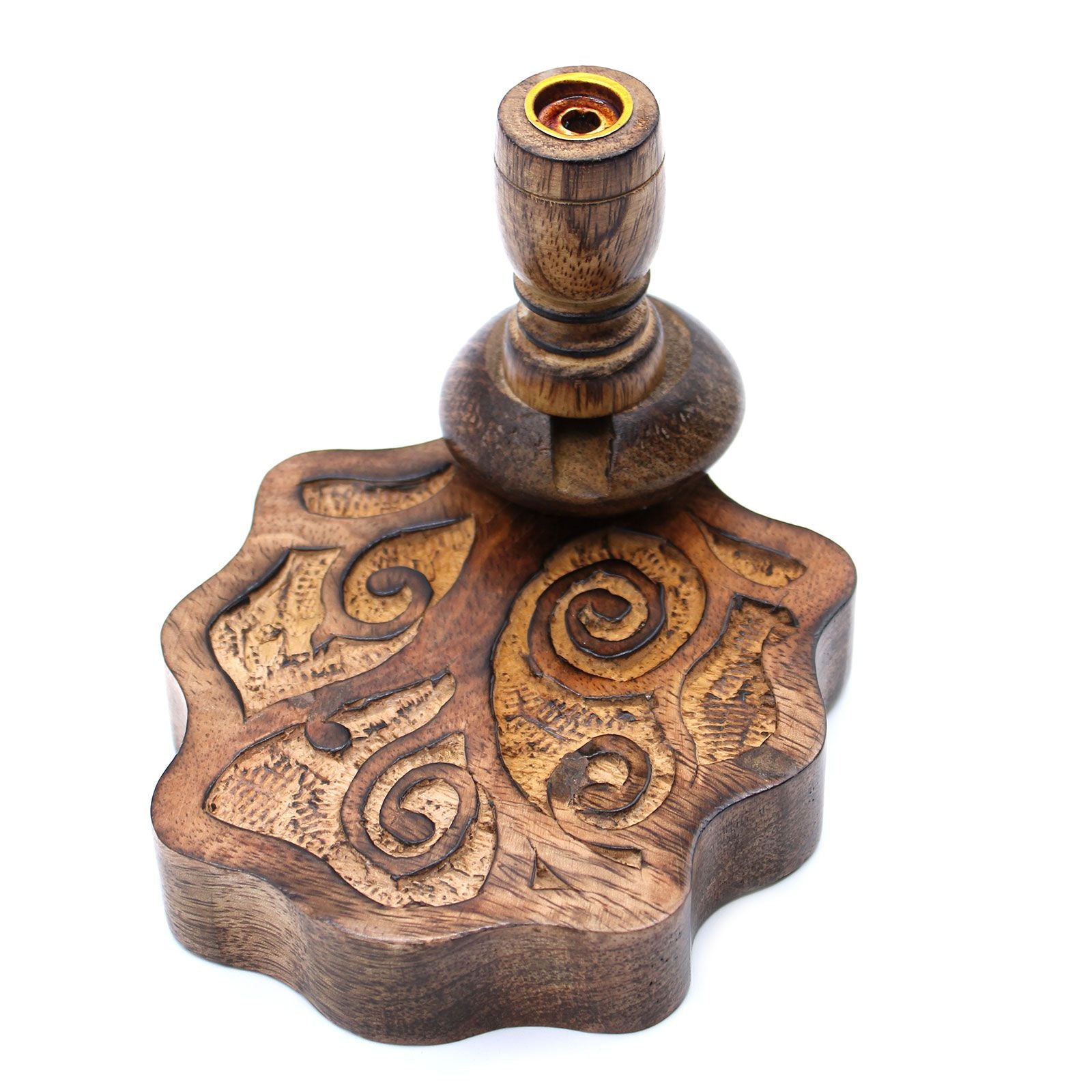 Mango Wood Tree of Life Backflow Incense Burner