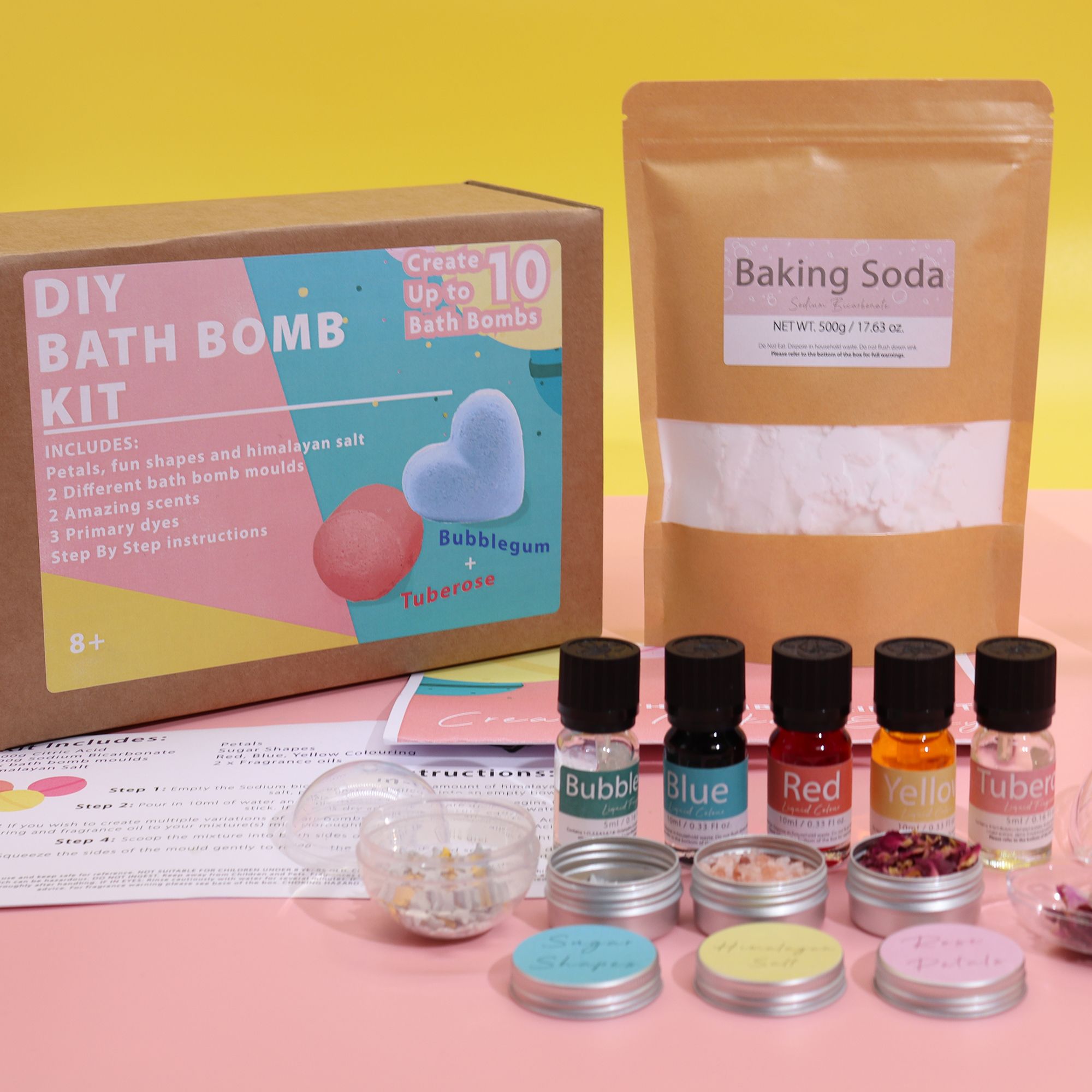 Kit de Bombas de Banho - Rosa e Pastilha Elástica