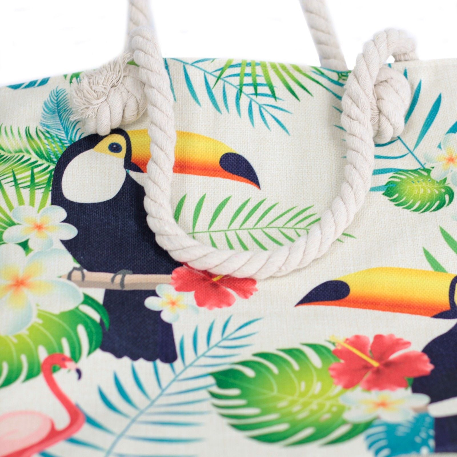 Bolsa shopper com alça de corda - Tucano tropical