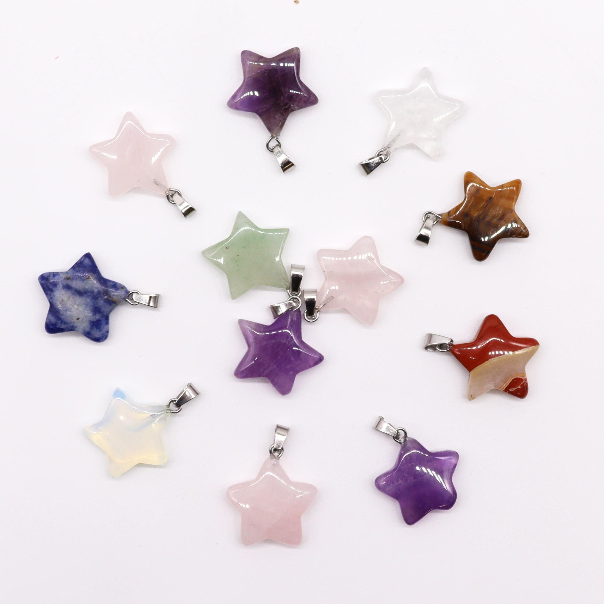 Pendentes Estrela - 20x6mm