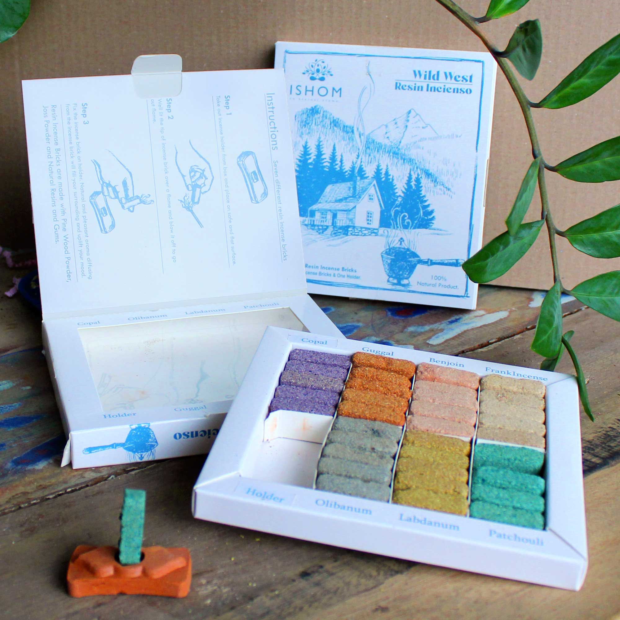 Conjunto de 70 Blocos de Smudge e Queimador Wild West
