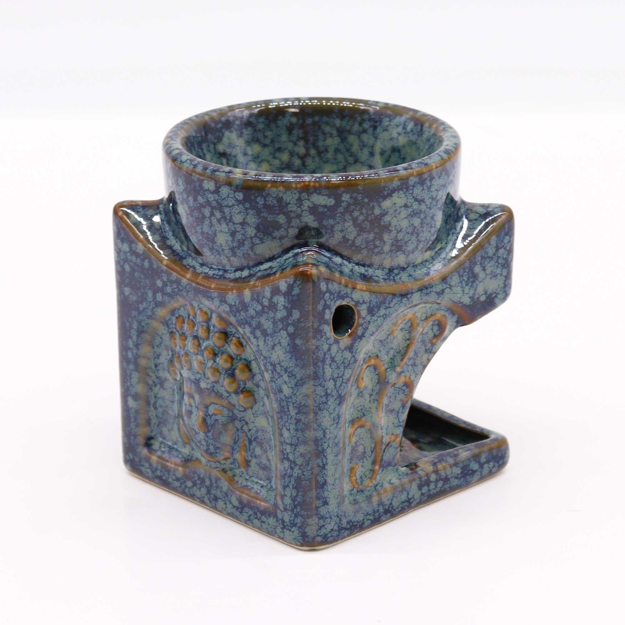Queimador de Óleo Buda Quadrado – Azul Pó