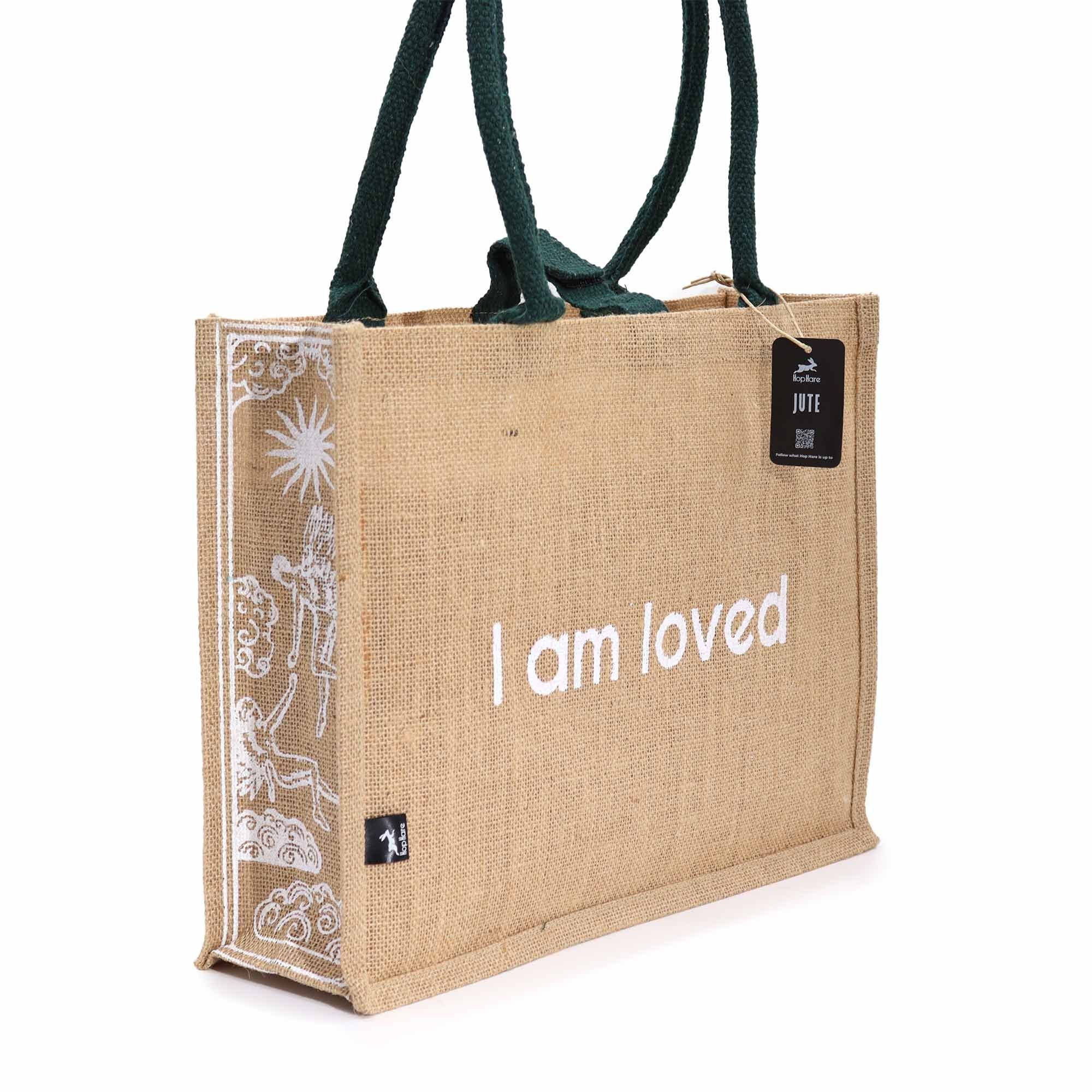 Bolsa Grande de Juta Hop Hare - Sou Amada