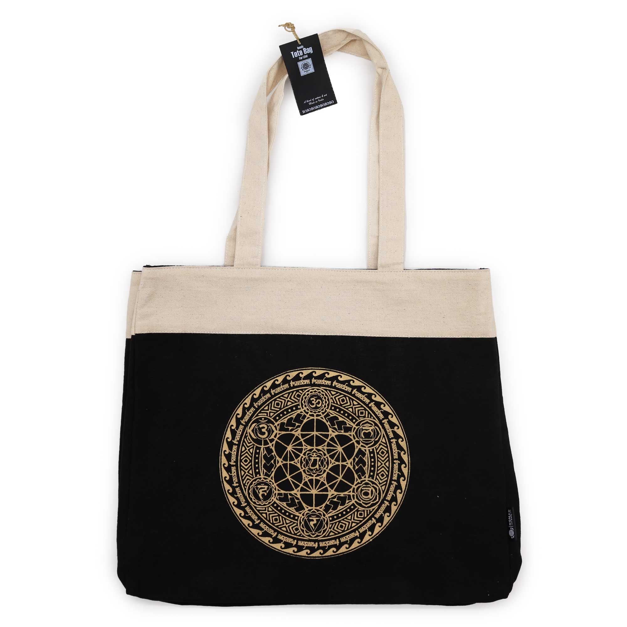 Bolsa Tote Extragrande - Chocolate Lavado - Chakra da Liberdade
