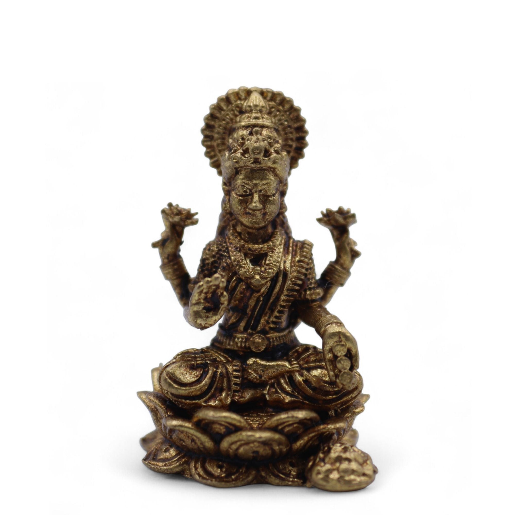 Deuses em Miniatura em Latão – Laxmi (11 g)