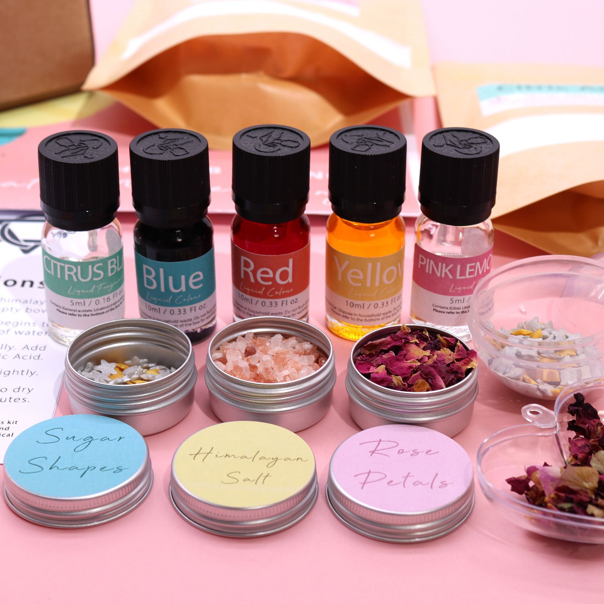 Kit de Bombas de Banho - Rosa e Pastilha Elástica