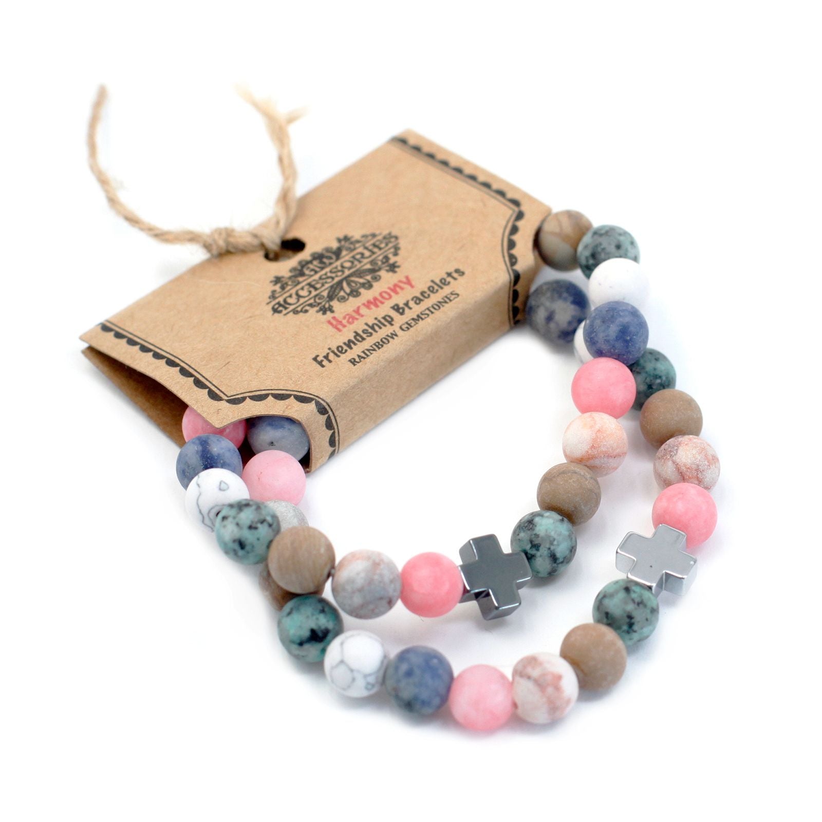 Conjunto de 2 Pulseiras em Pedras Naturais – Harmonia