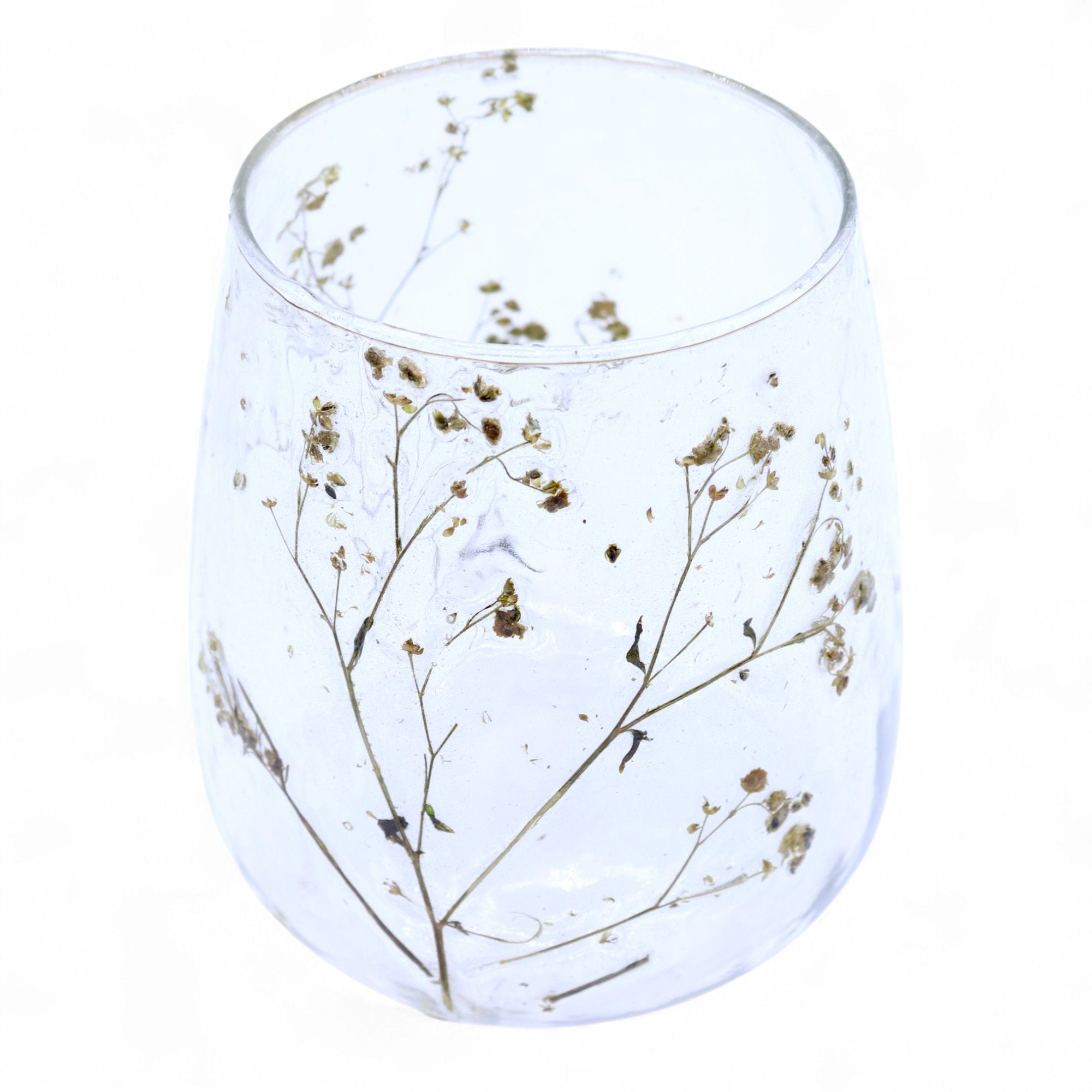 Castiçal de Vidro Floral Natural Jarra Margarita 12 x 11 cm