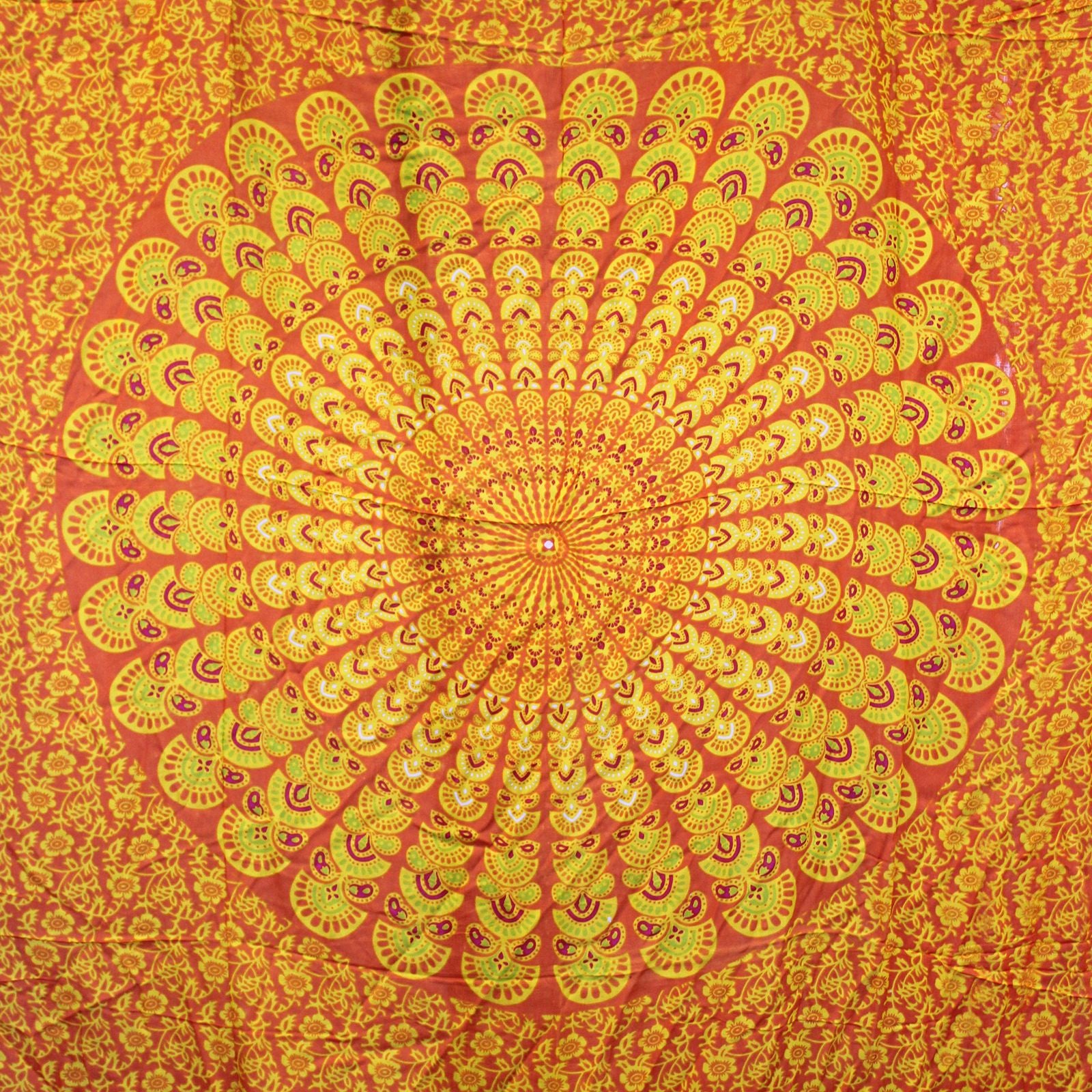 Pareo Mandala - Laranja e Lima