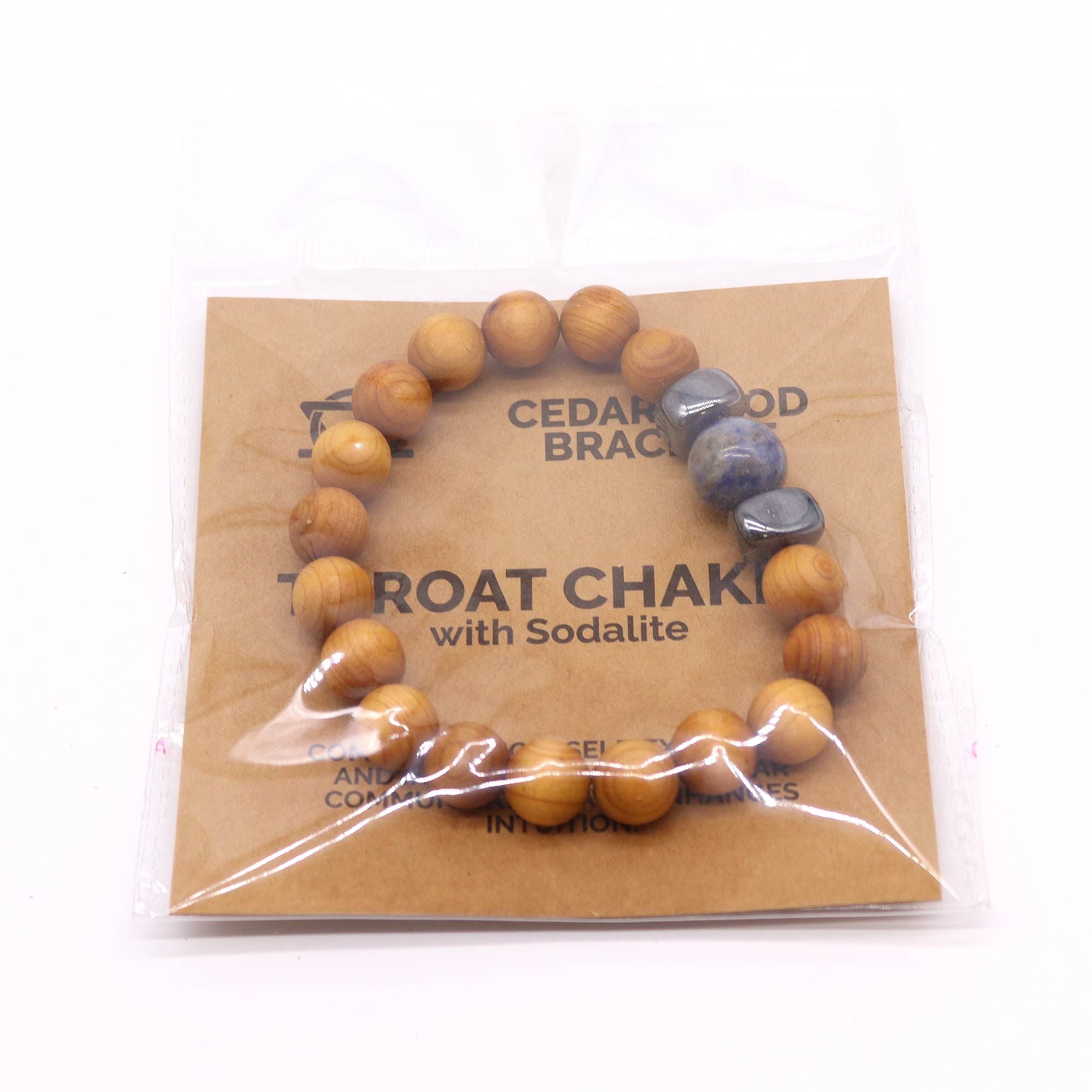 Pulsera de Cedro – Chakra de la Garganta – Sodalita