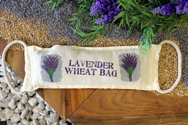 Bolsa de Trigo em Algodão Natural – Lavanda
