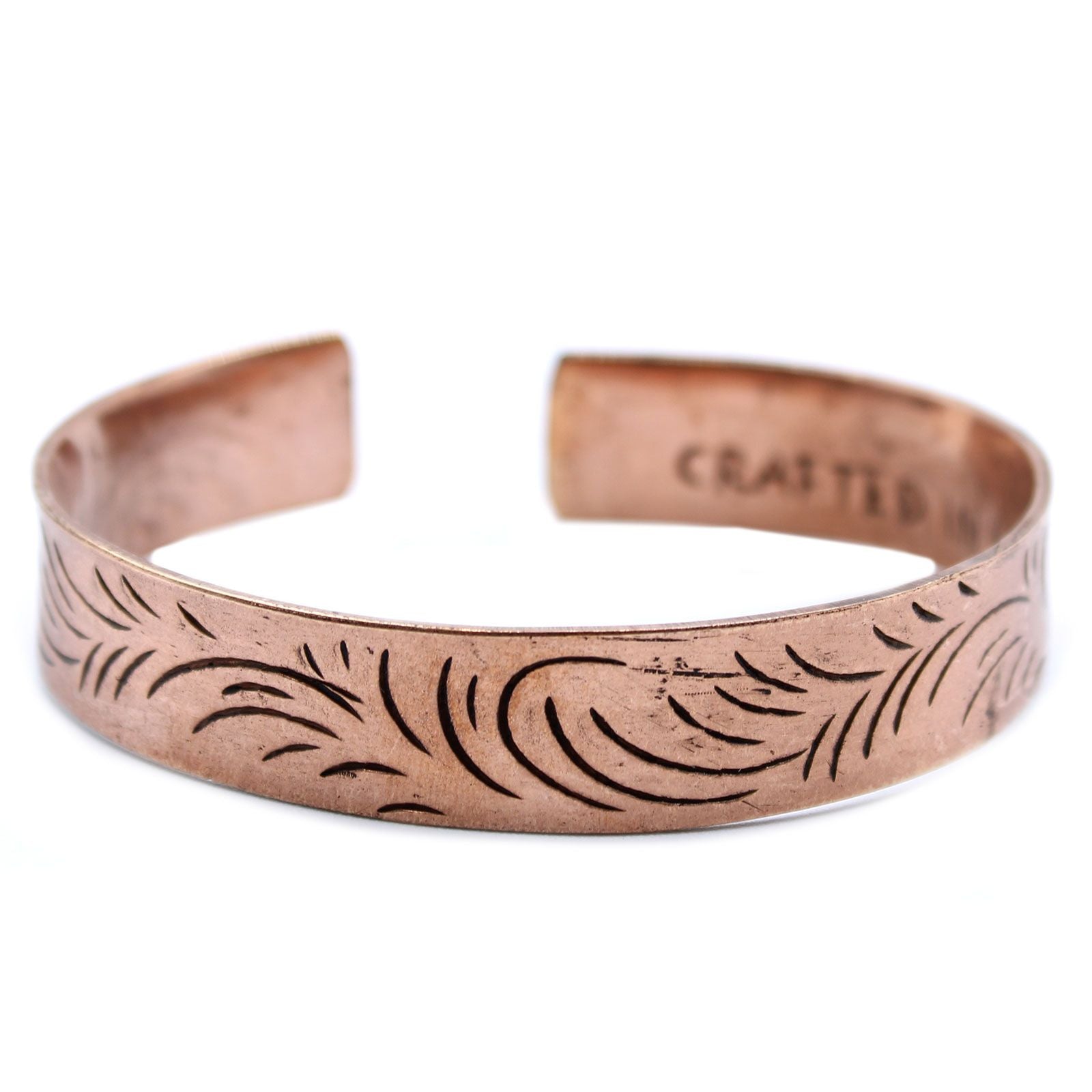 Pulseira Tibetana em Cobre – Remoinhos Tribais Largos