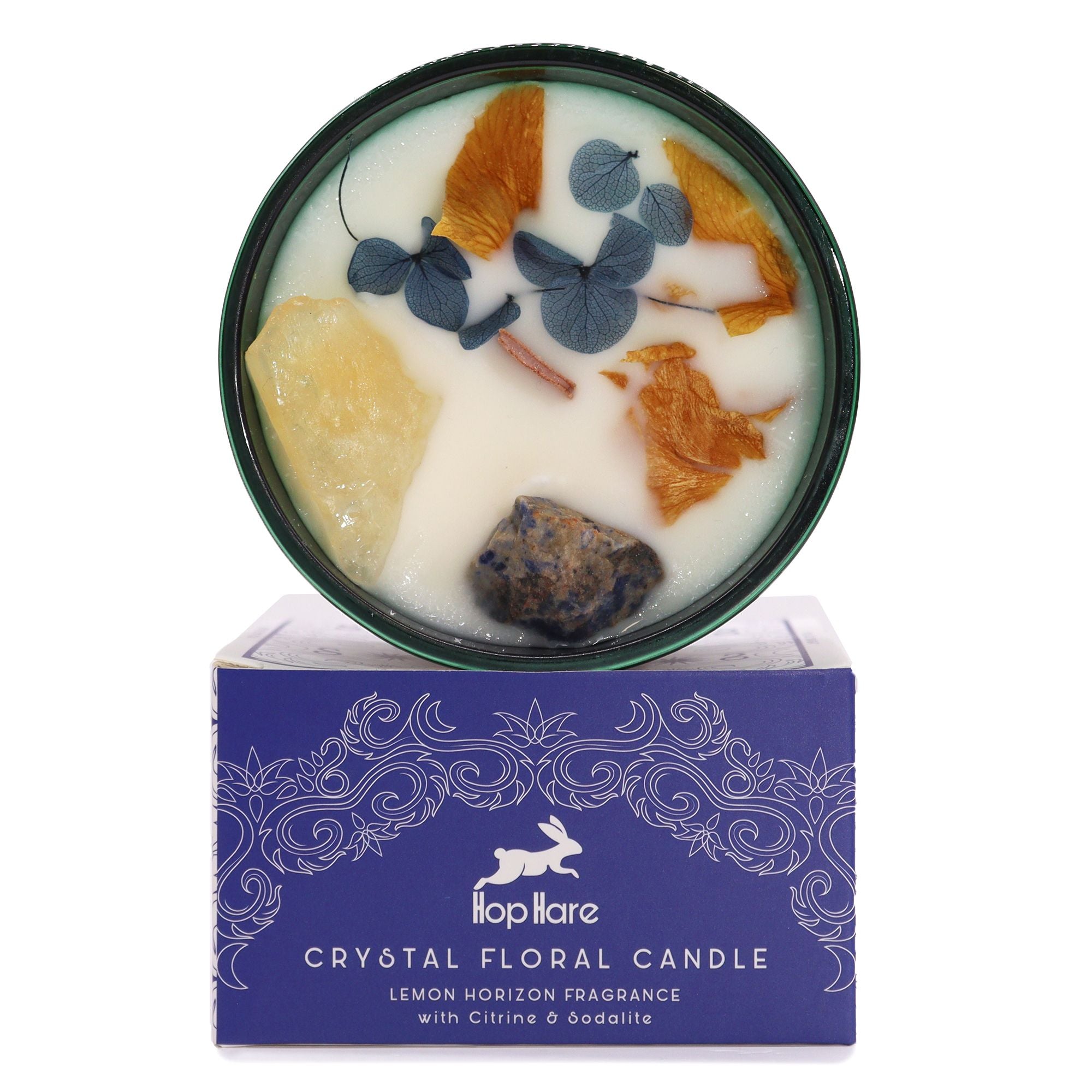 Vela Floral Mágica com Cristal Hop Hare Sol