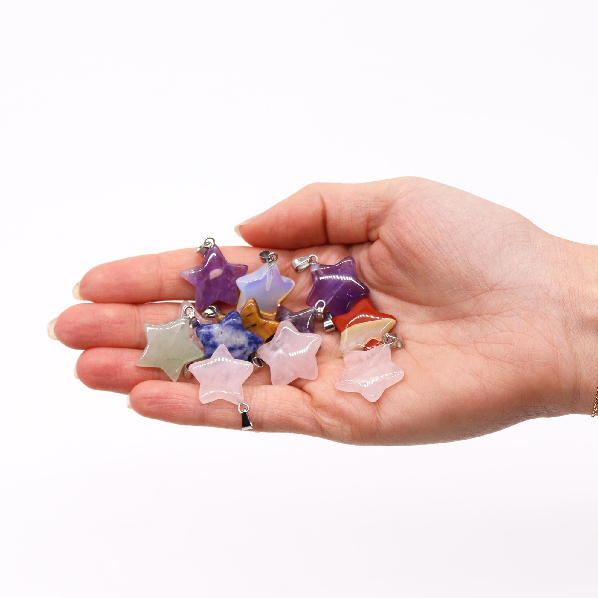 Pendentes Estrela - 20x6mm