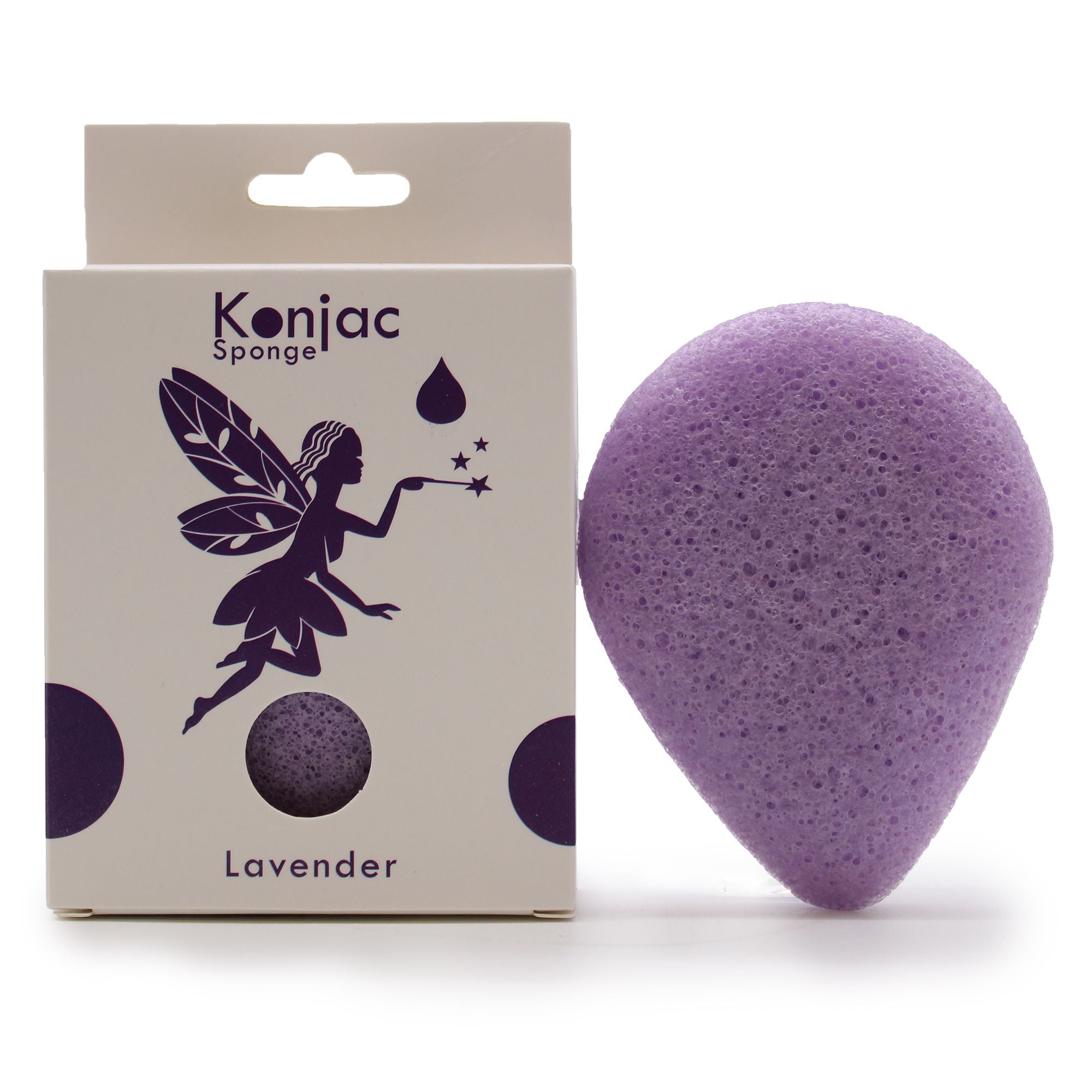 Esponja Facial Konjac com Lavanda, Calmante