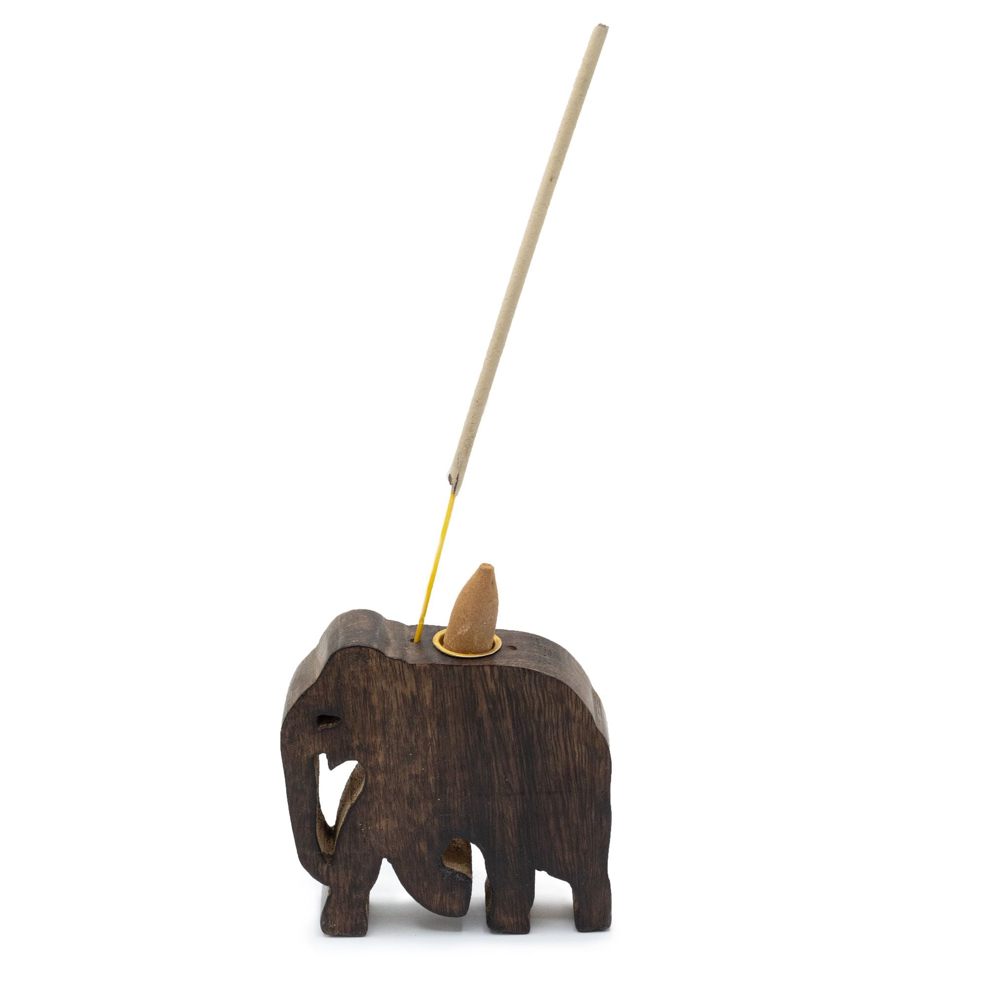 Suporte de Incenso Elefante para Cone e Vara