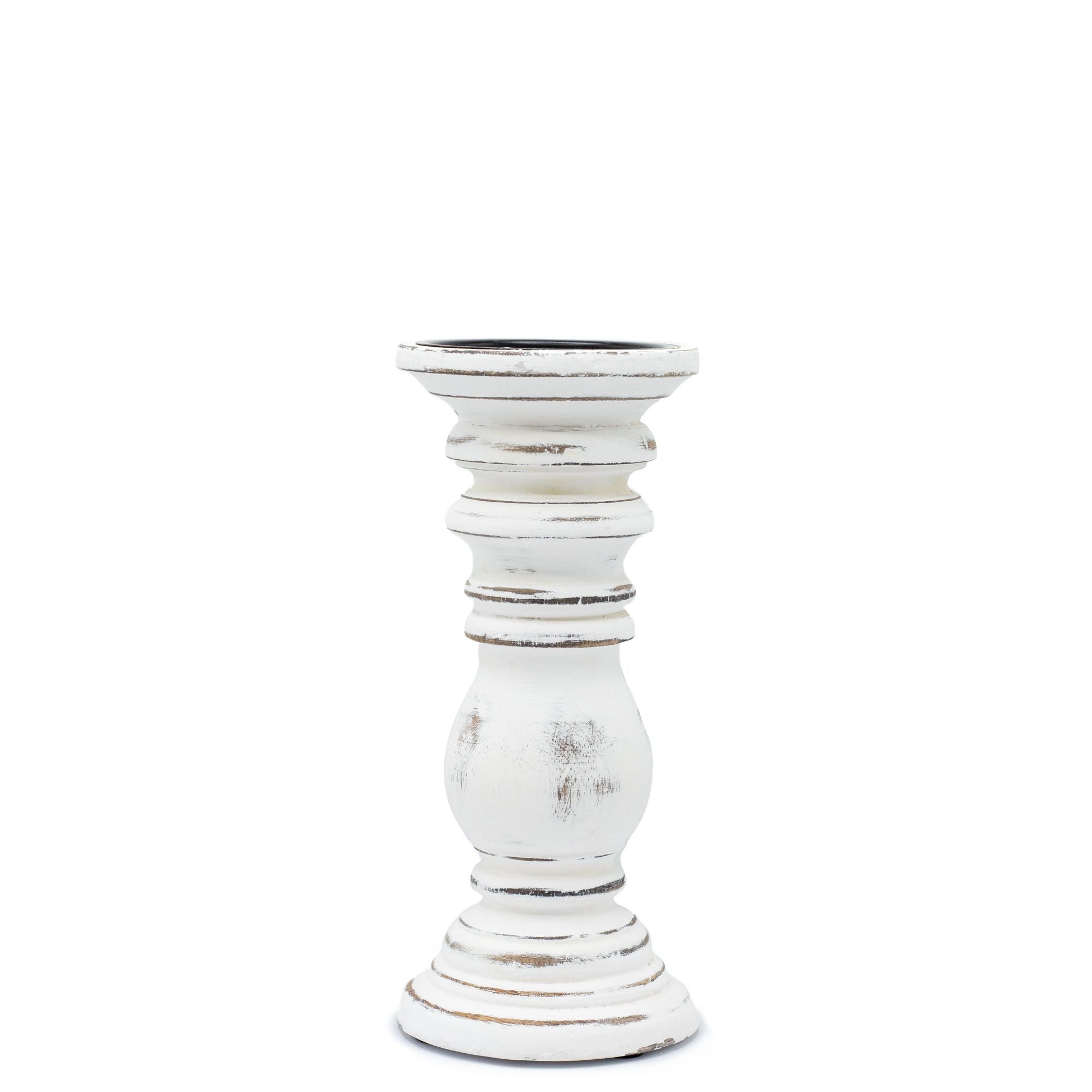 Suporte para Velas Clássico - Branco - Pequeno - 23x10cm