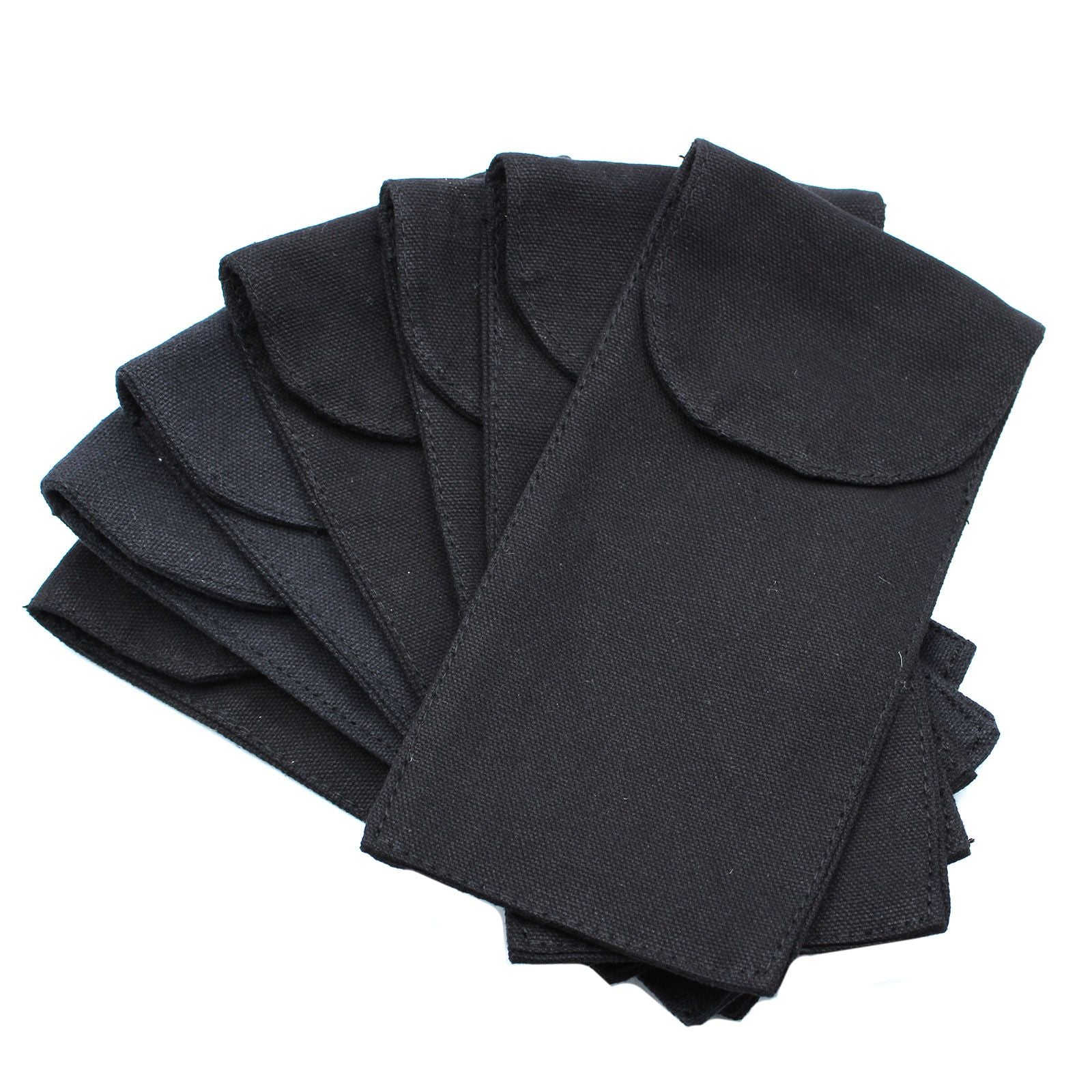 Bolsa de Algodão para Rolo Facial em Pedra Natural, Preto