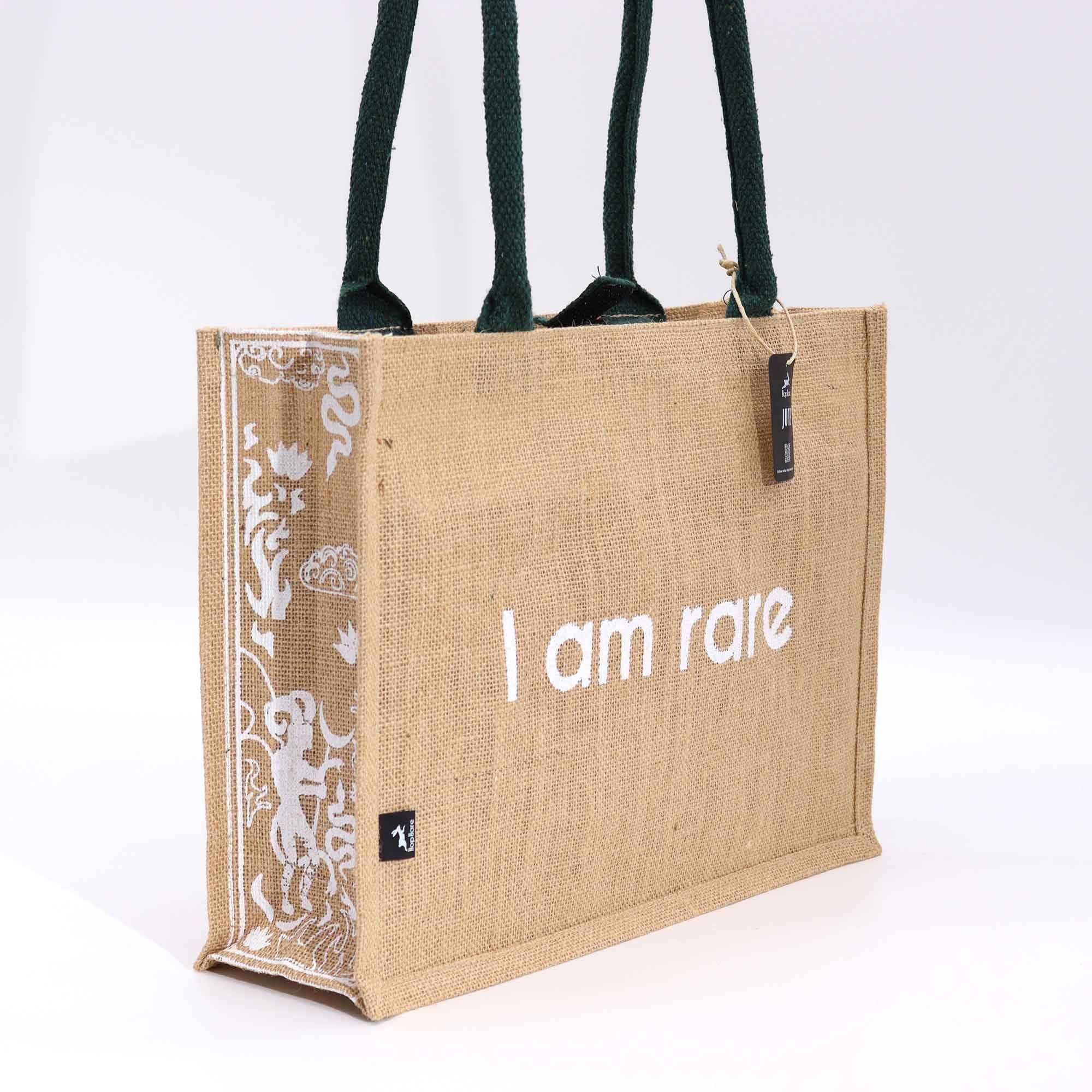 Bolsa Grande de Juta Hop Hare - Sou Rara