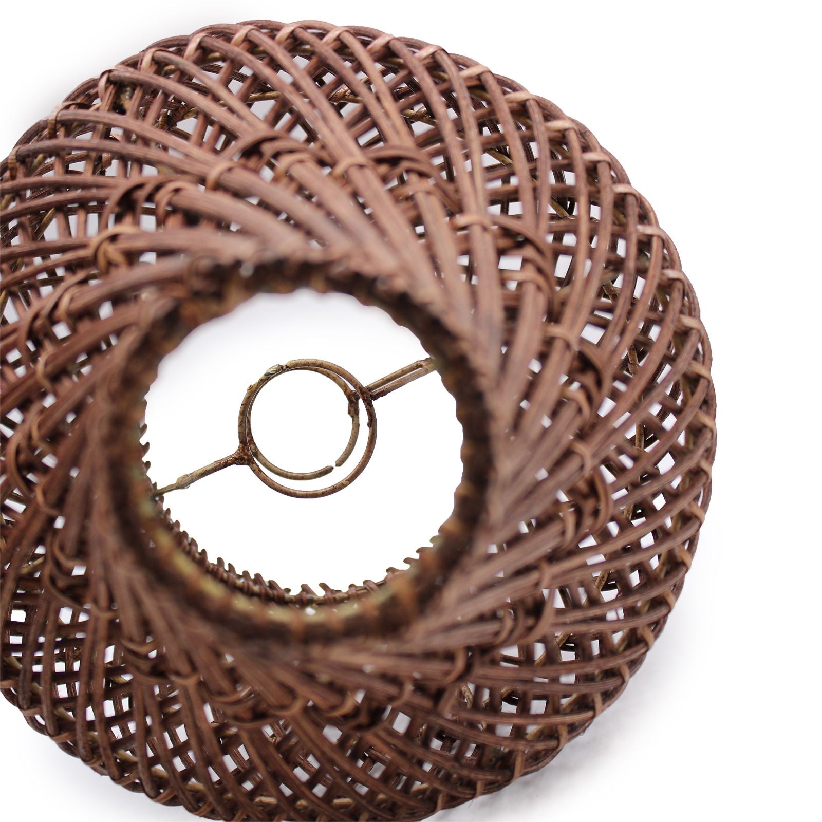 Lâmpada de Mesa em Rattan – Castanho Escuro